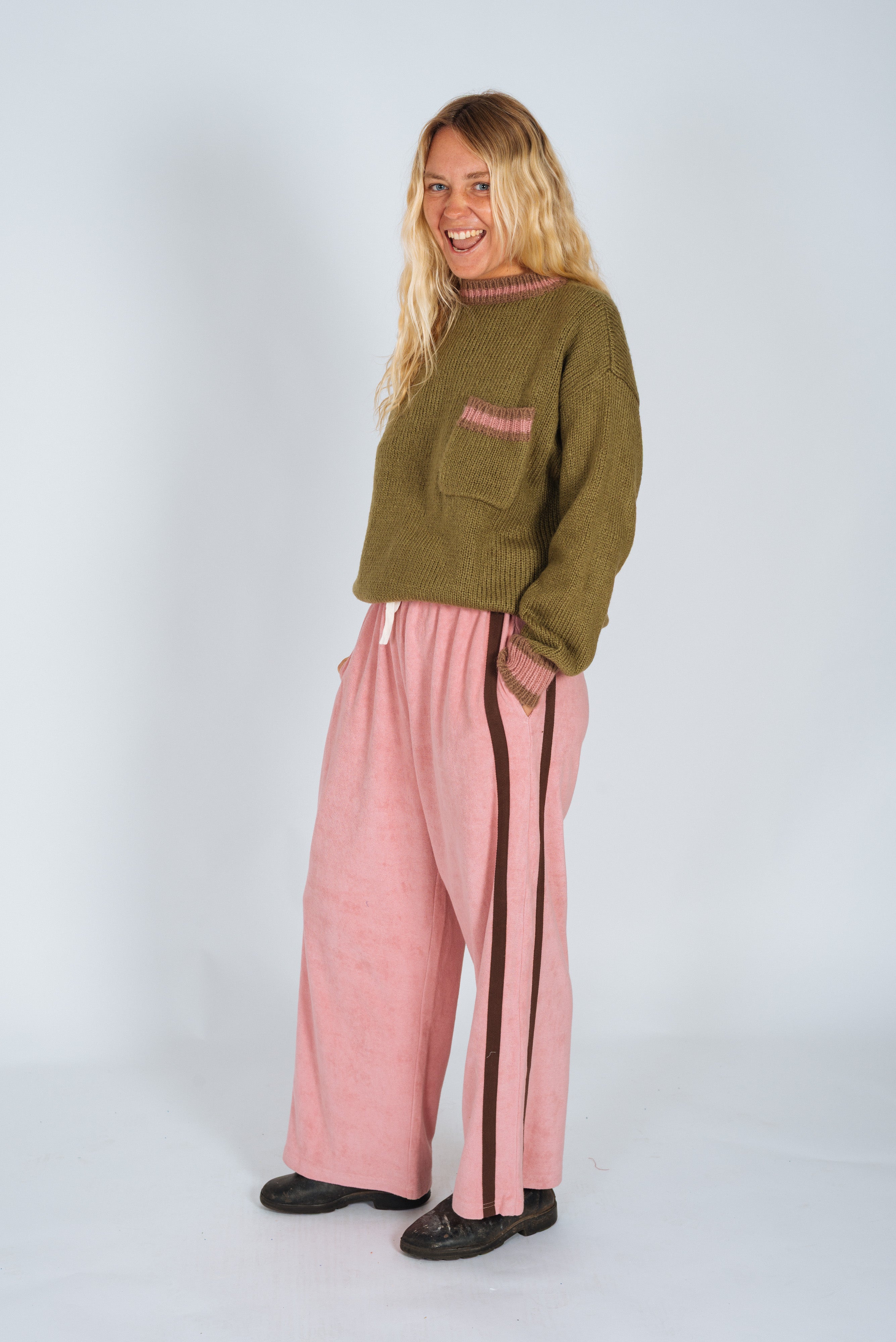 Khaki Knit Jumper - Atmosea