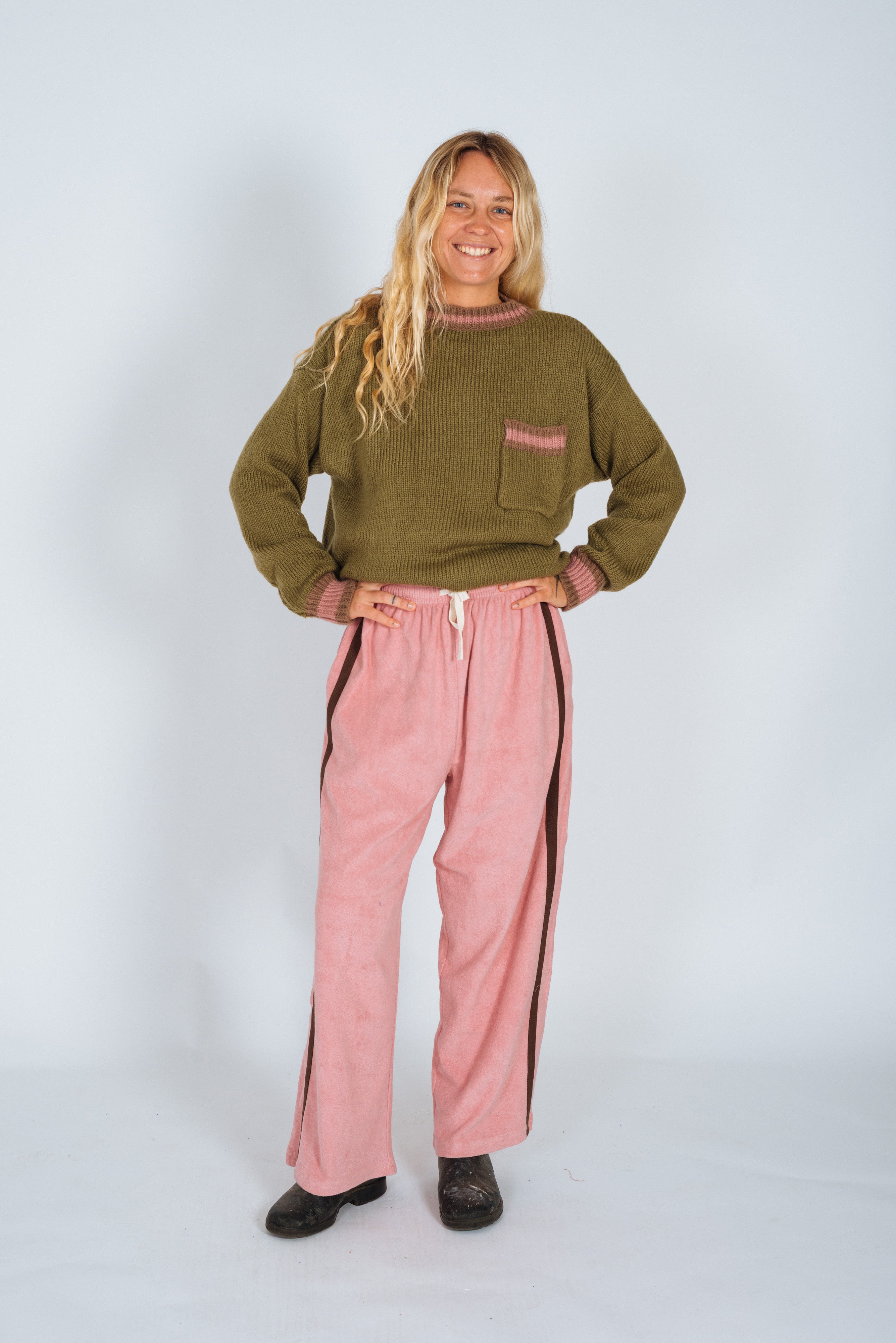 Khaki Knit Jumper - Atmosea