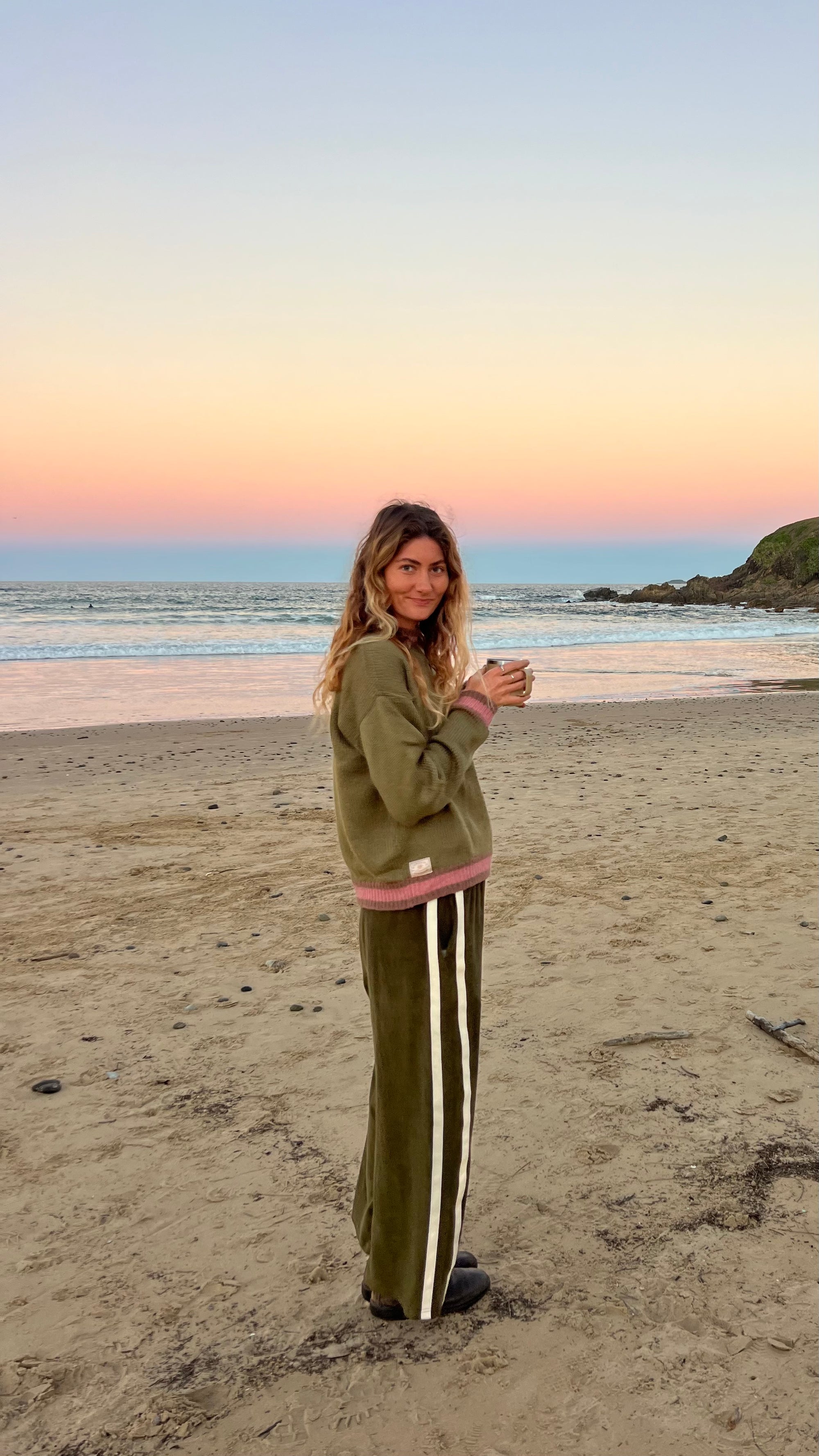 Khaki Knit Jumper - Atmosea