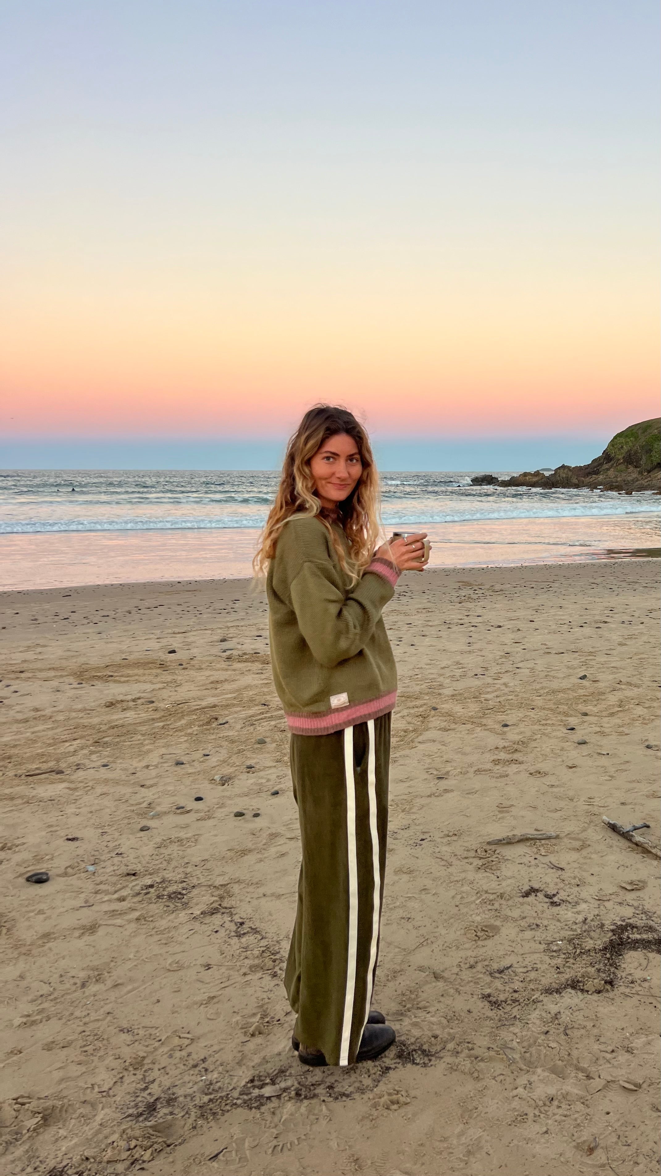 Khaki Knit Jumper - Atmosea