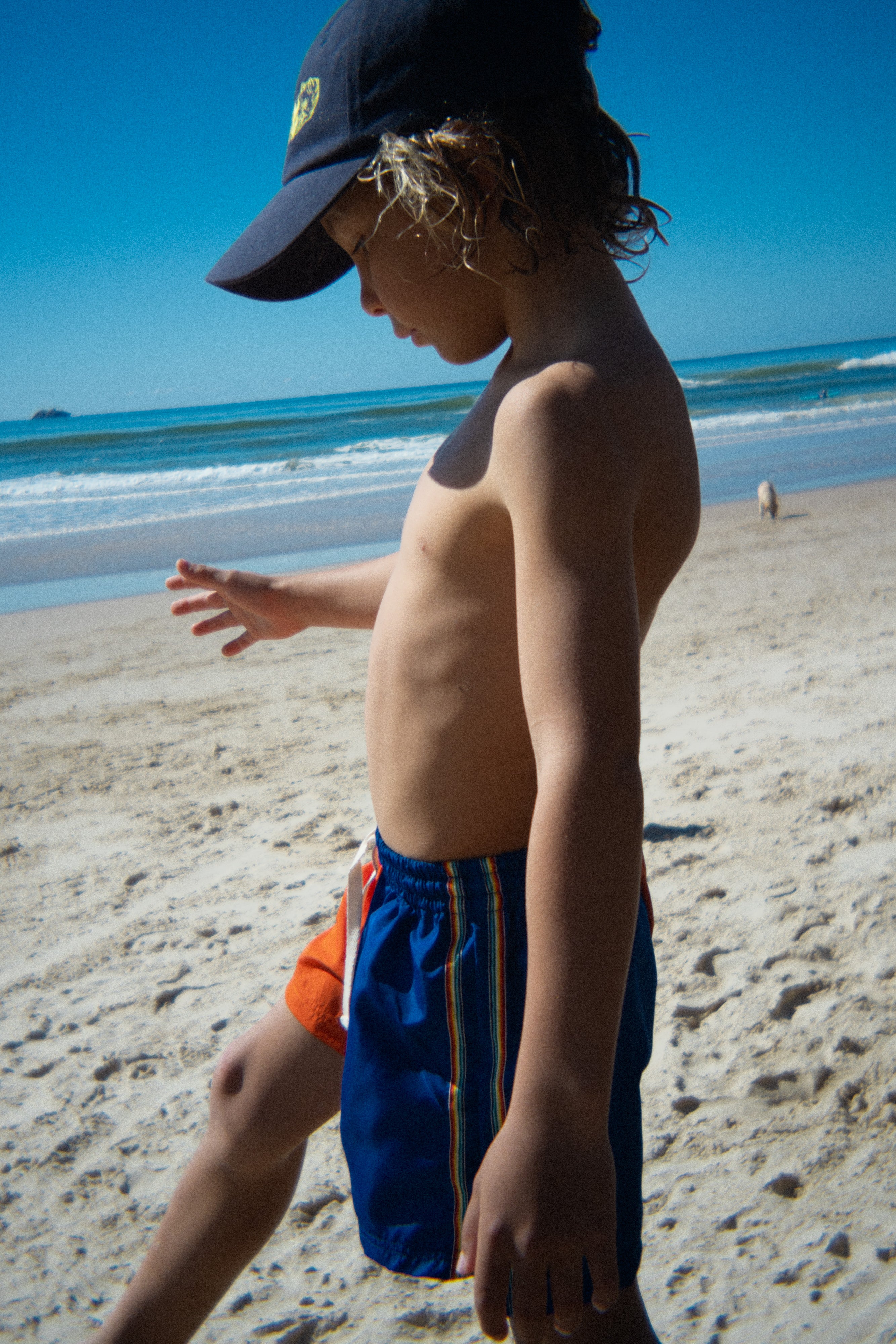 Kids Boardshorts Rainbow Orange - Atmosea