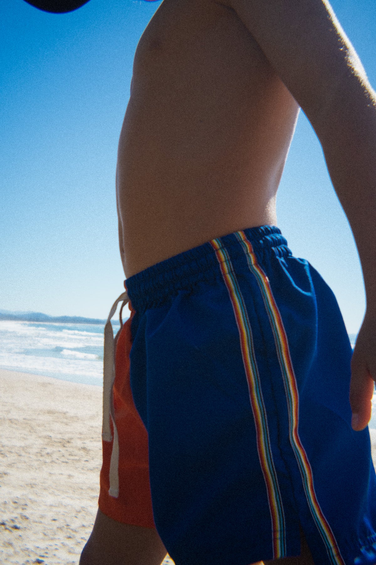 Kids Boardshorts Rainbow Orange - Atmosea