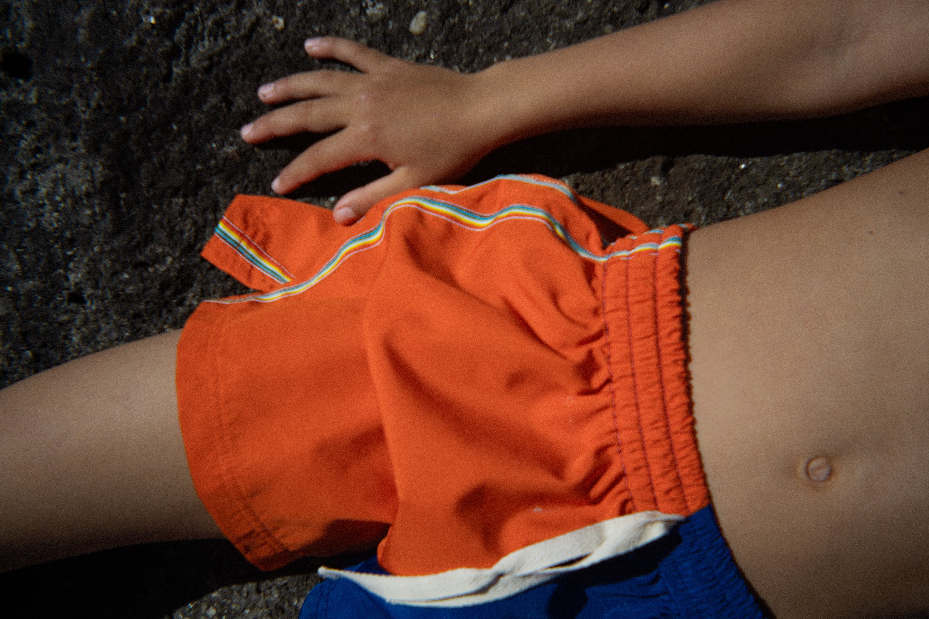 Kids Boardshorts Rainbow Orange - Atmosea