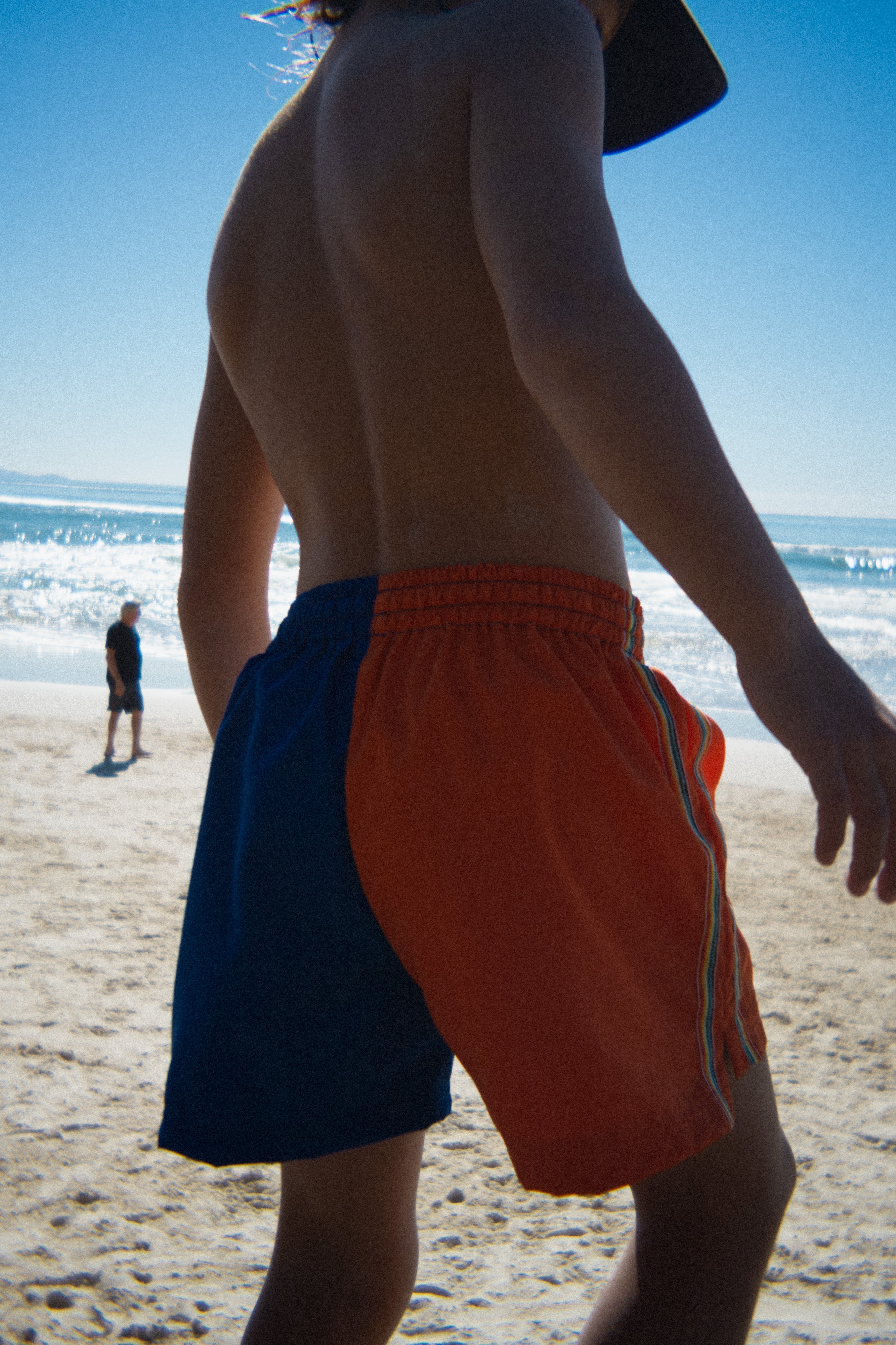 Kids Boardshorts Rainbow Orange - Atmosea