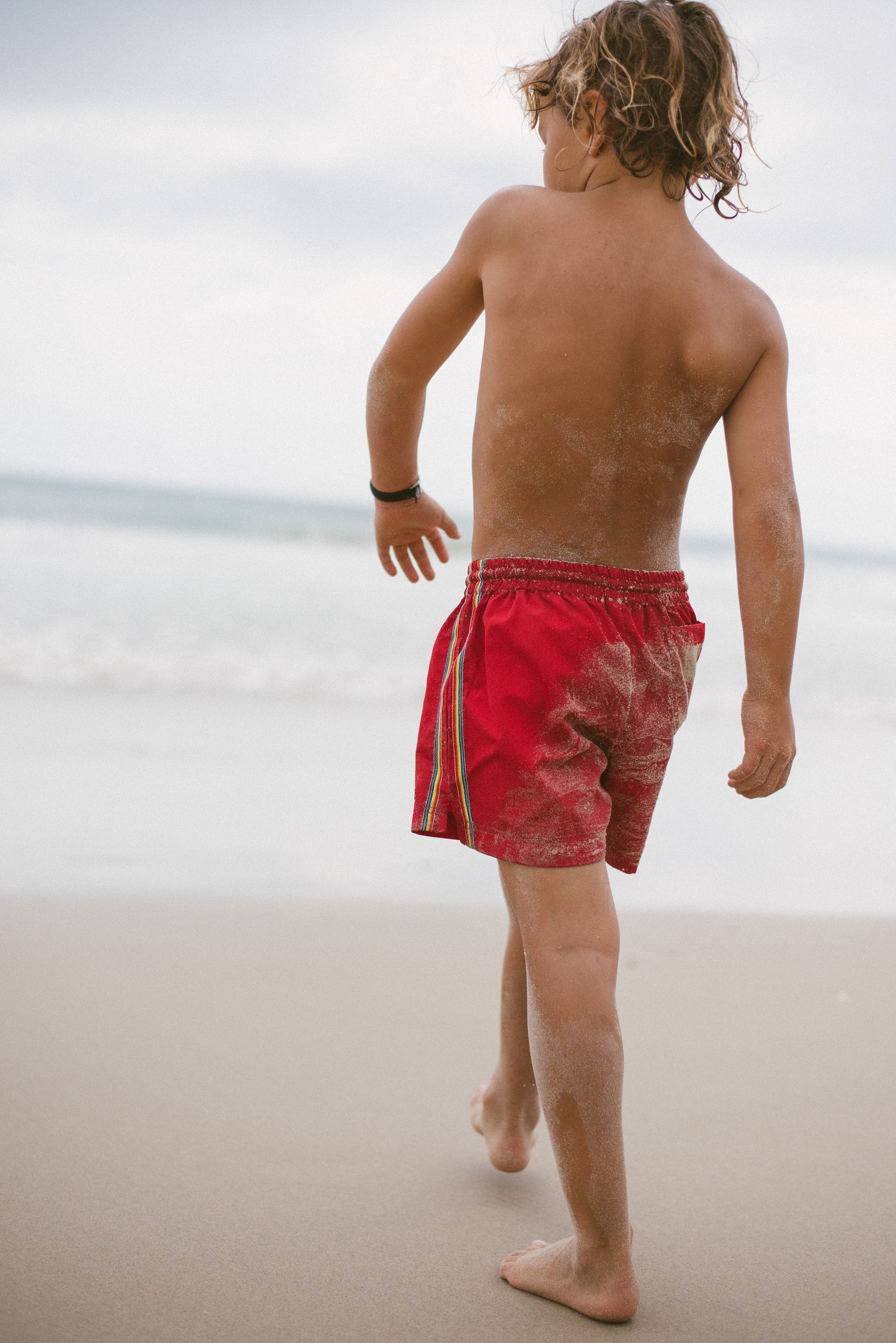Kids Boardshorts Rainbow Red - Atmosea