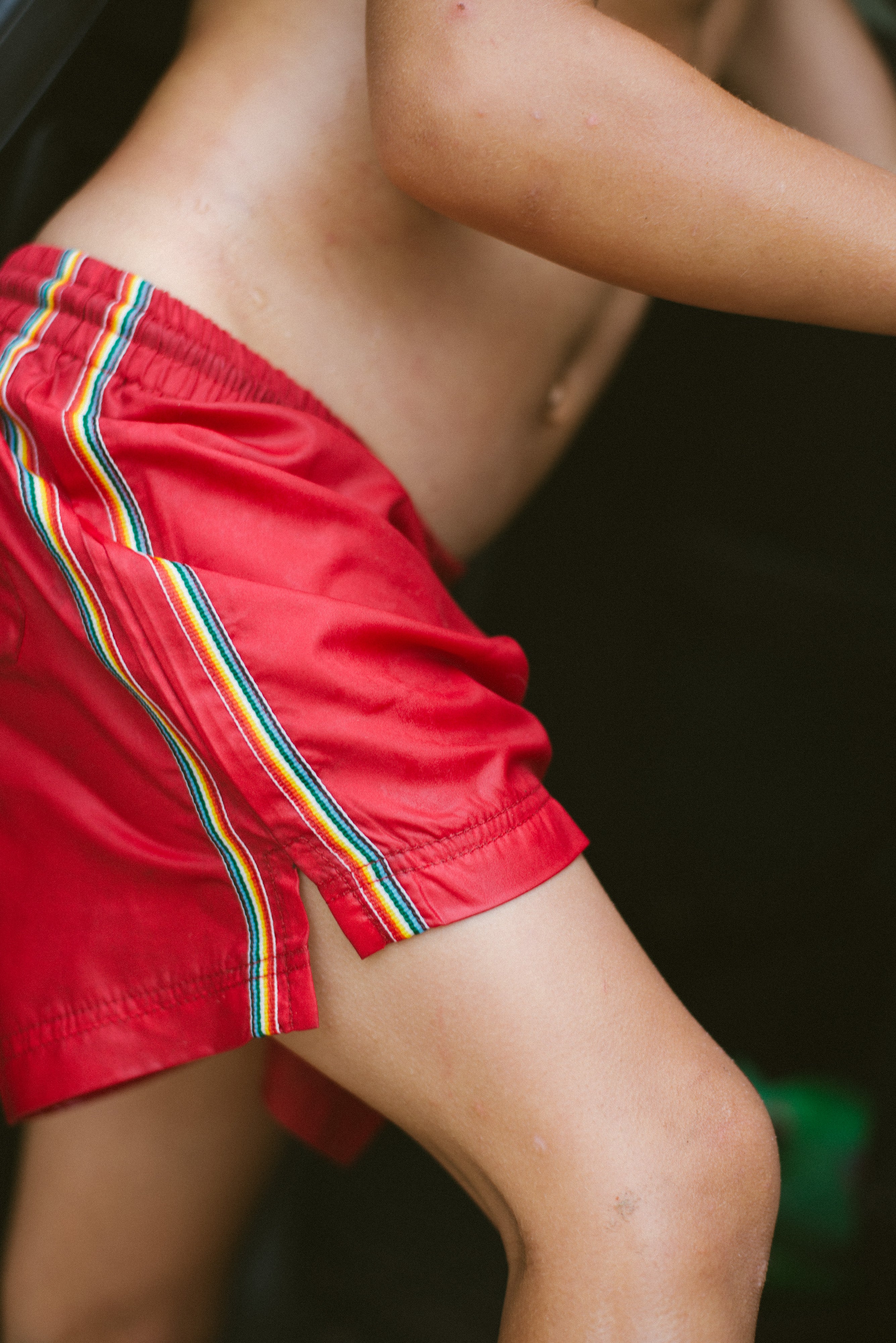 Kids Boardshorts Rainbow Red - Atmosea