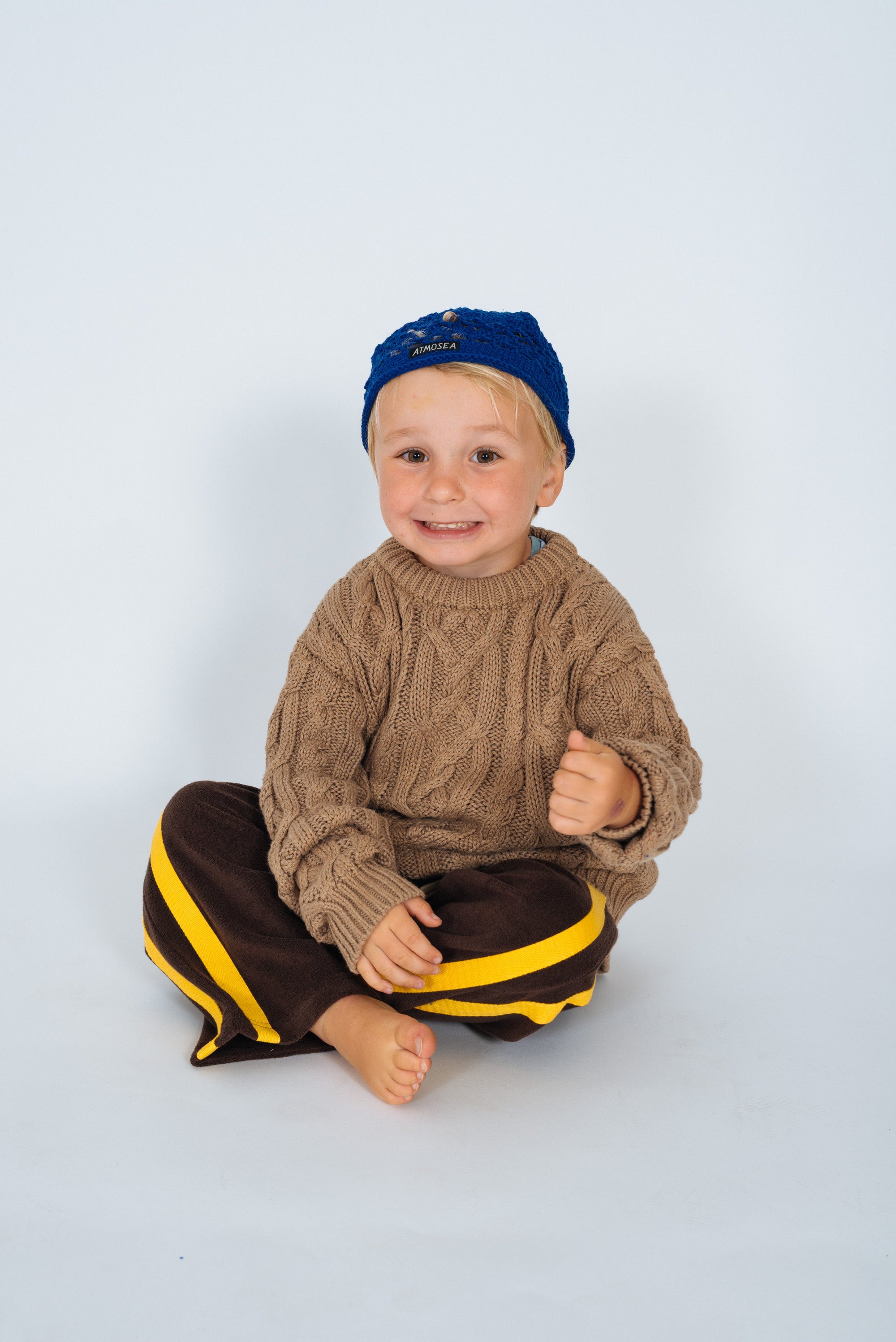 Kids Cable Knit in Mocha - Atmosea