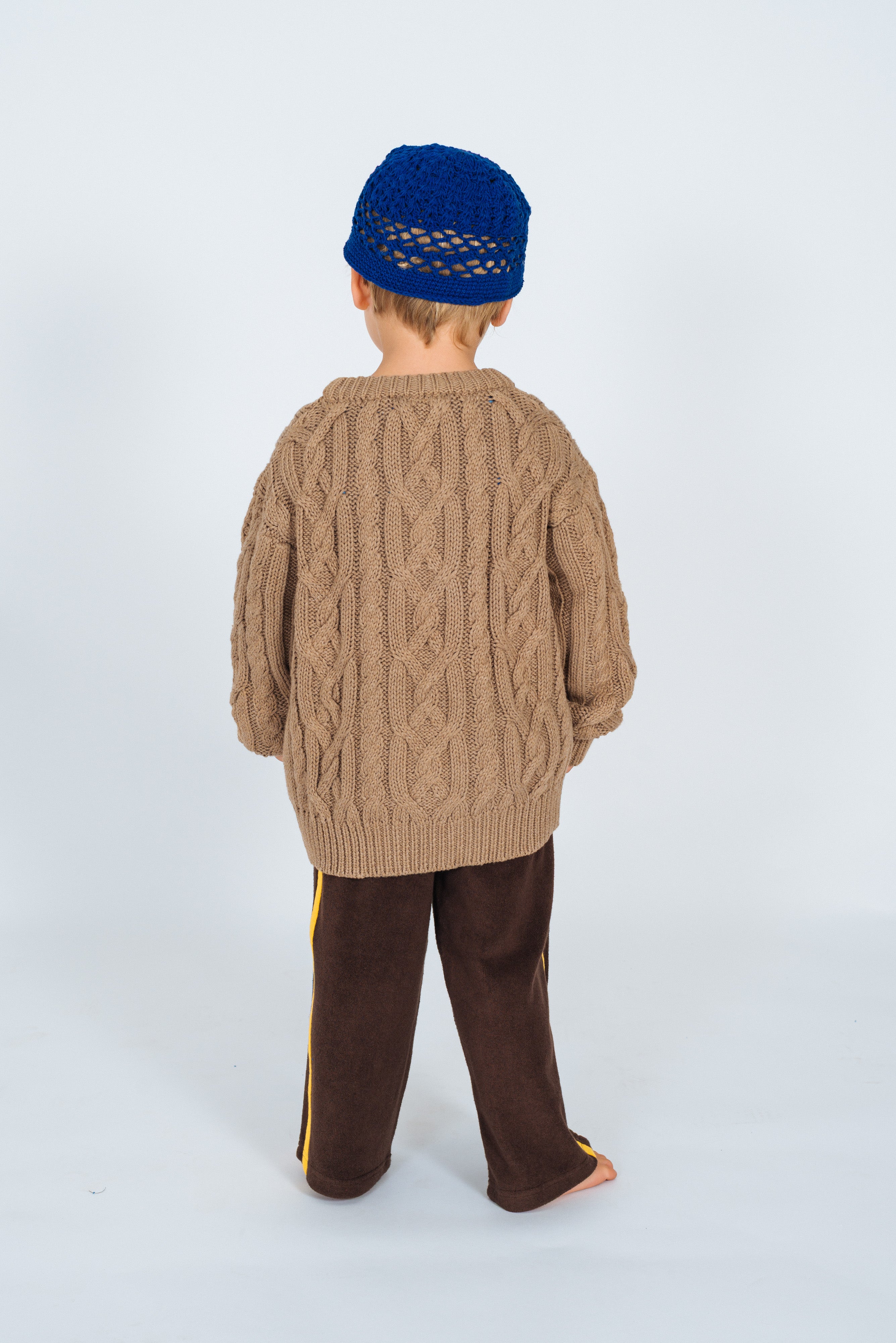 Kids Cable Knit in Mocha - Atmosea