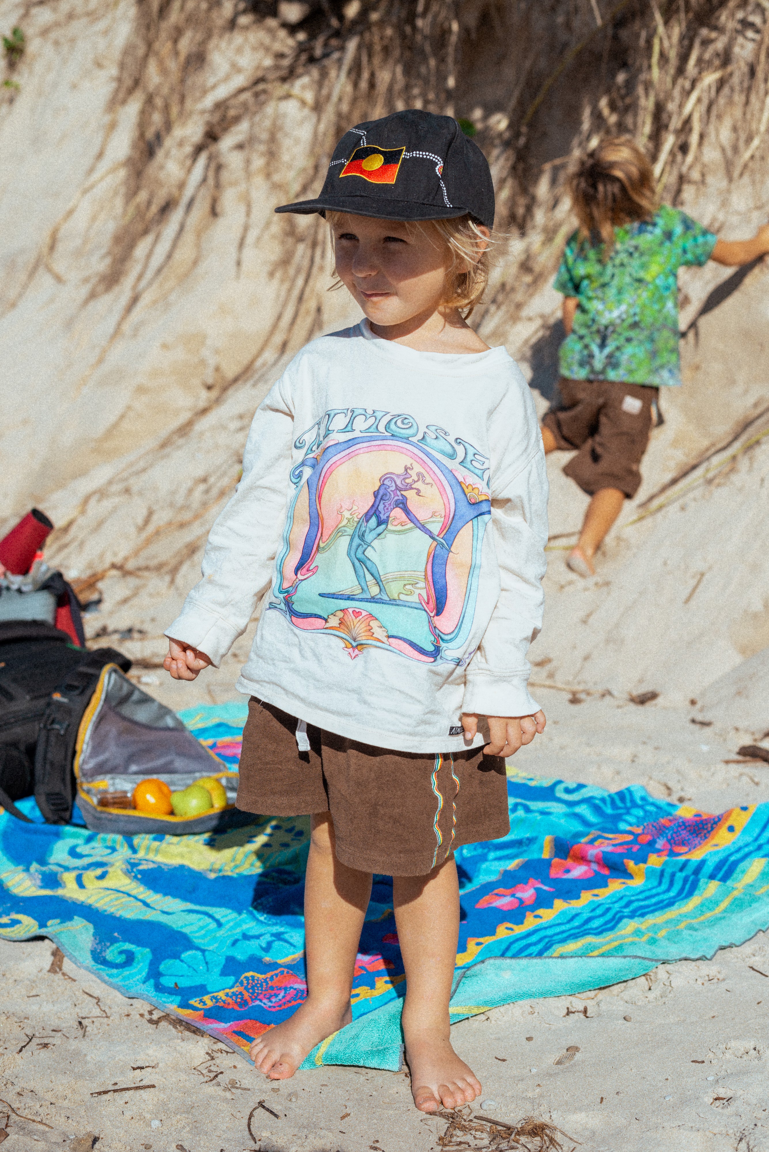 KIDS 'Saline Shrine' By Angie Samblotte x Atmosea - Artist Oversized Longsleeve Tee - Atmosea