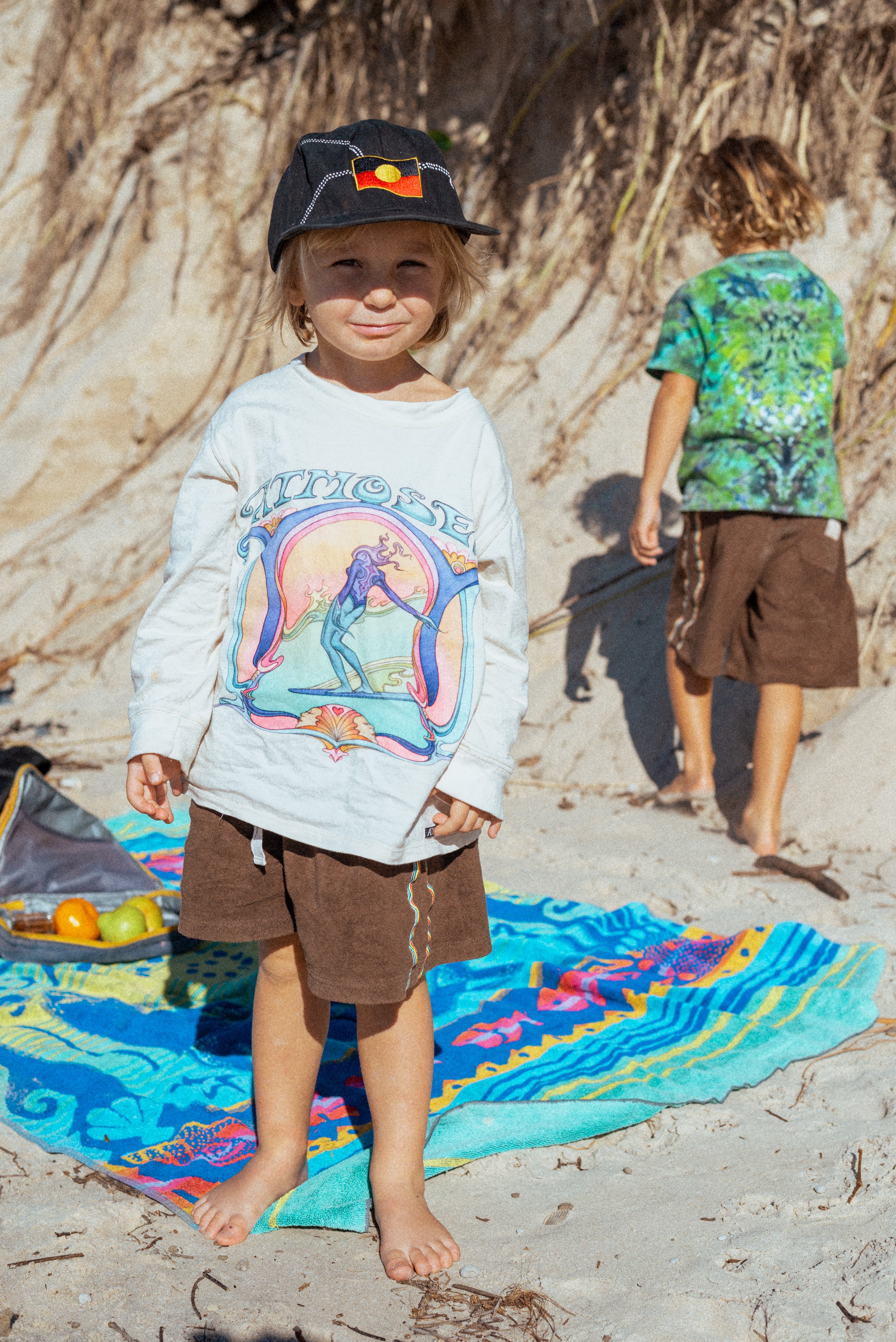 KIDS 'Saline Shrine' By Angie Samblotte x Atmosea - Artist Oversized Longsleeve Tee - Atmosea