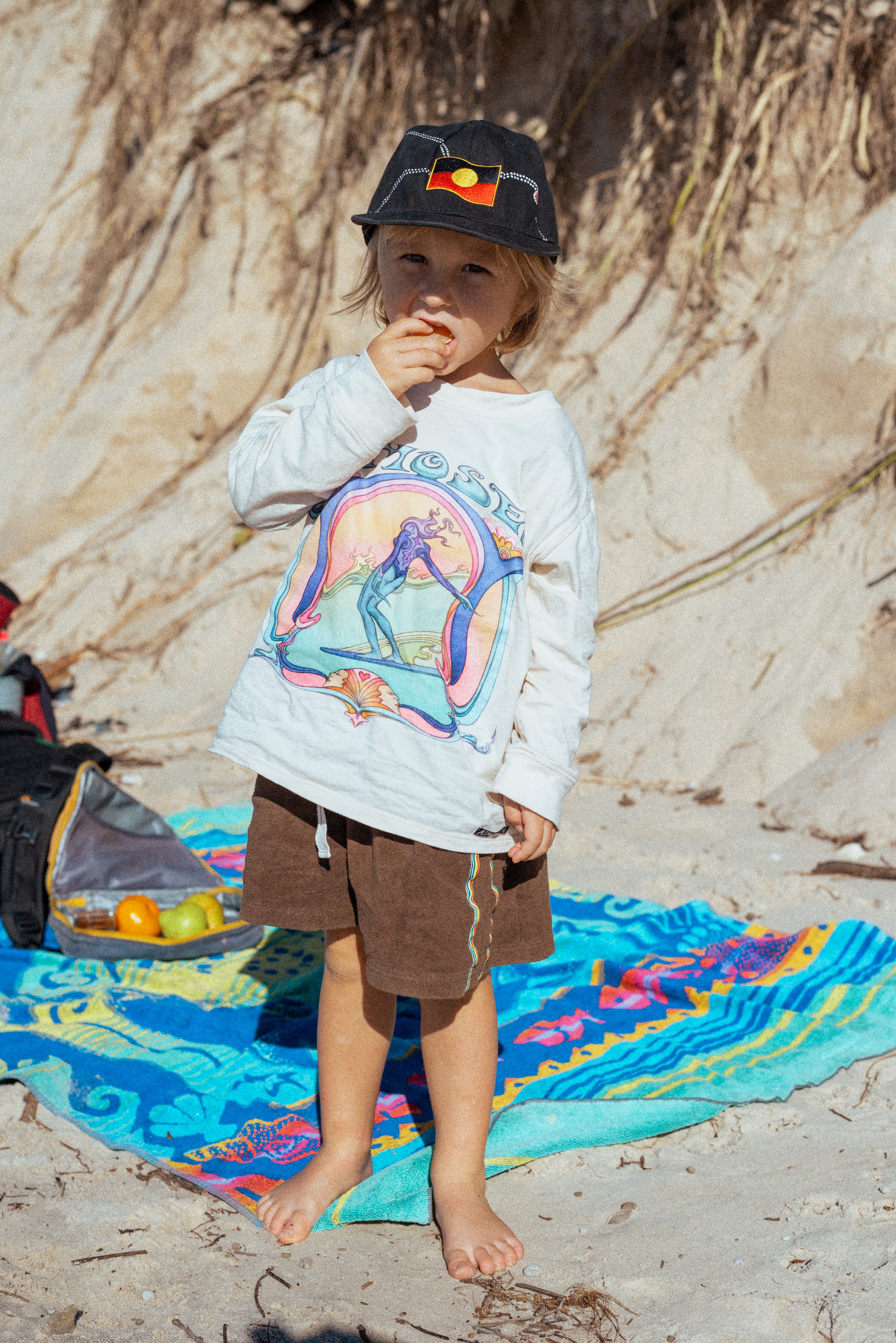 KIDS 'Saline Shrine' By Angie Samblotte x Atmosea - Artist Oversized Longsleeve Tee - Atmosea