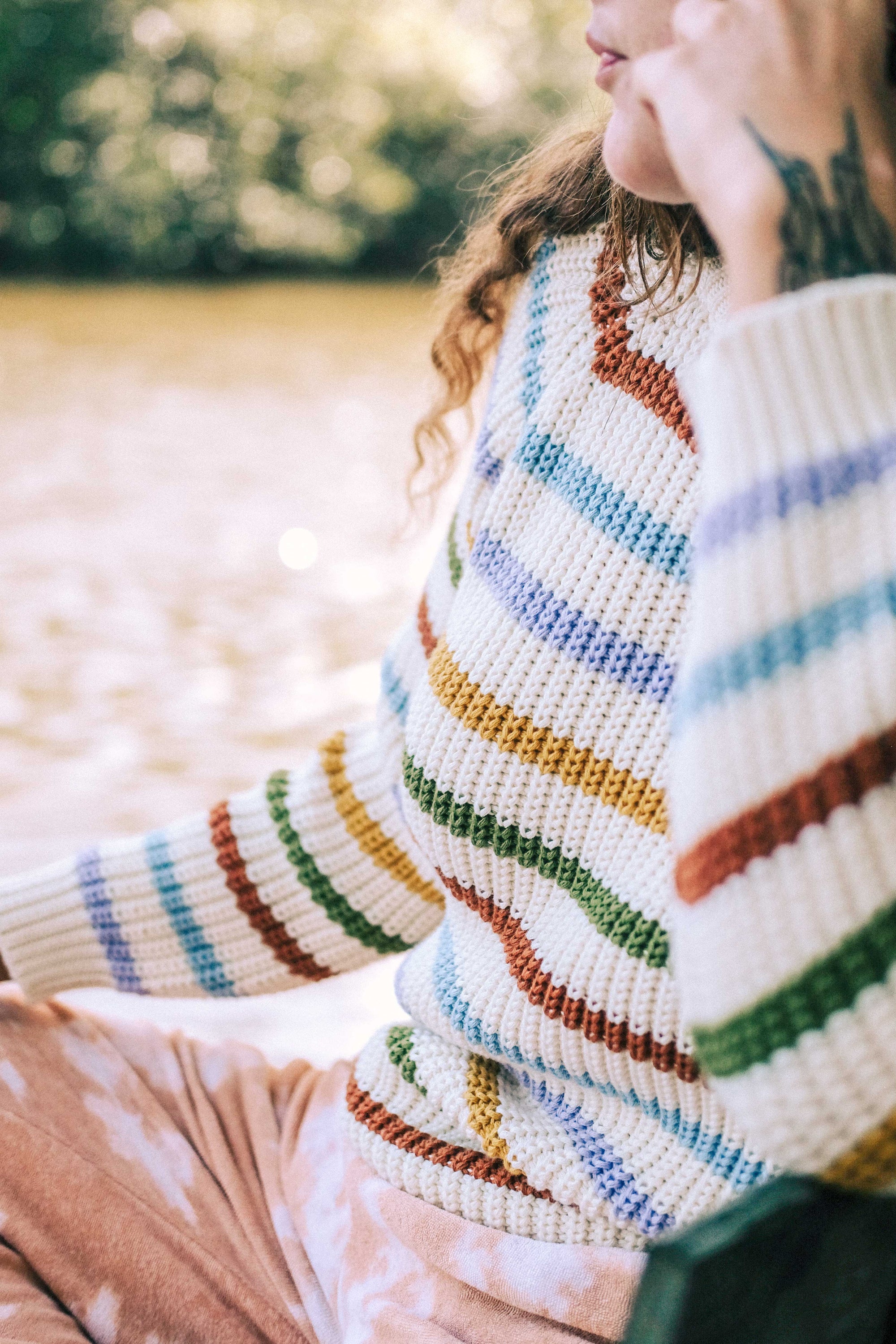 Knit in Rainbow Stripe - Atmosea