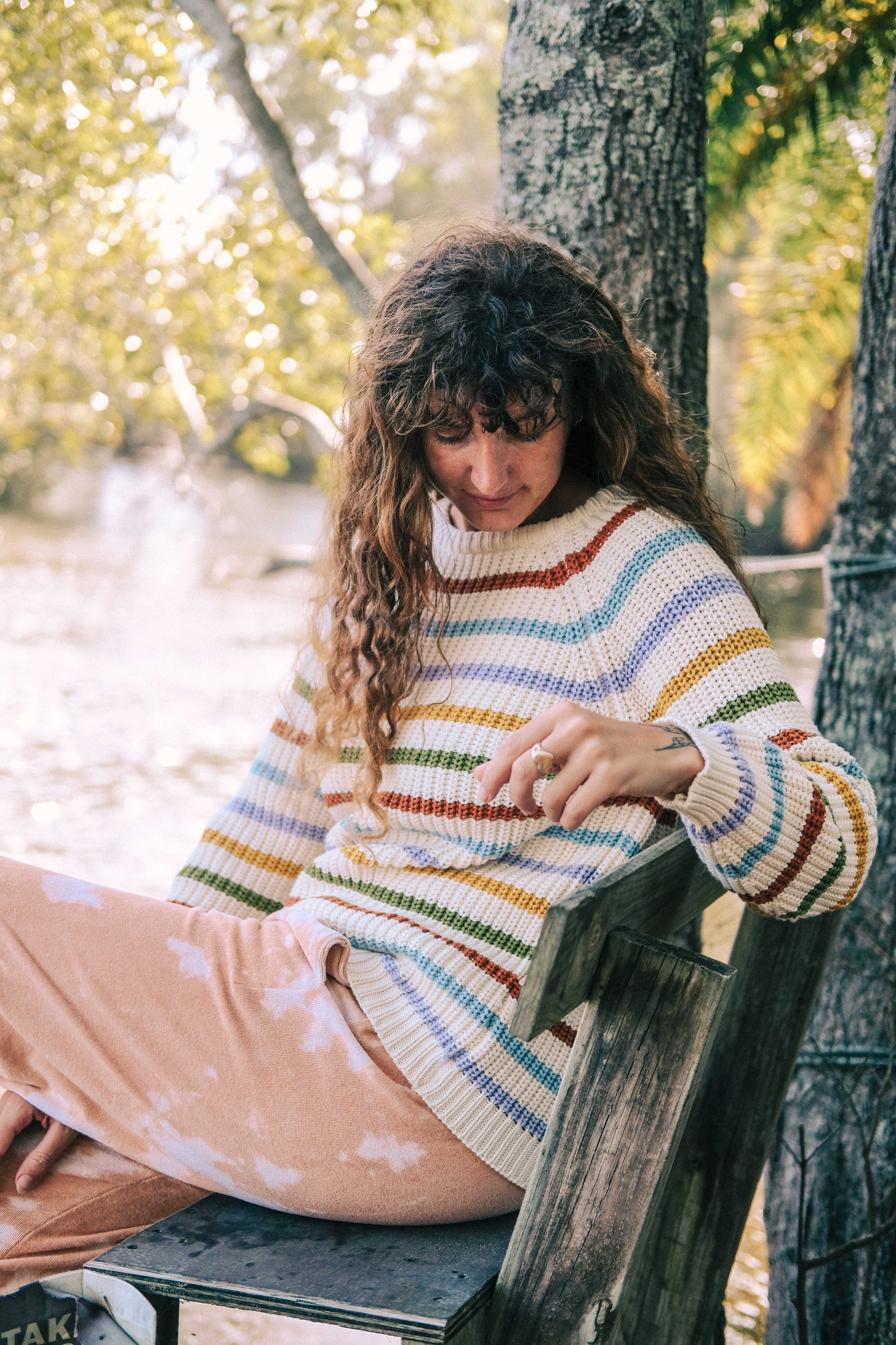 Knit in Rainbow Stripe - Atmosea