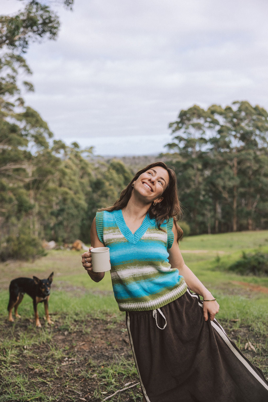 Knit Vest Ocean - Atmosea