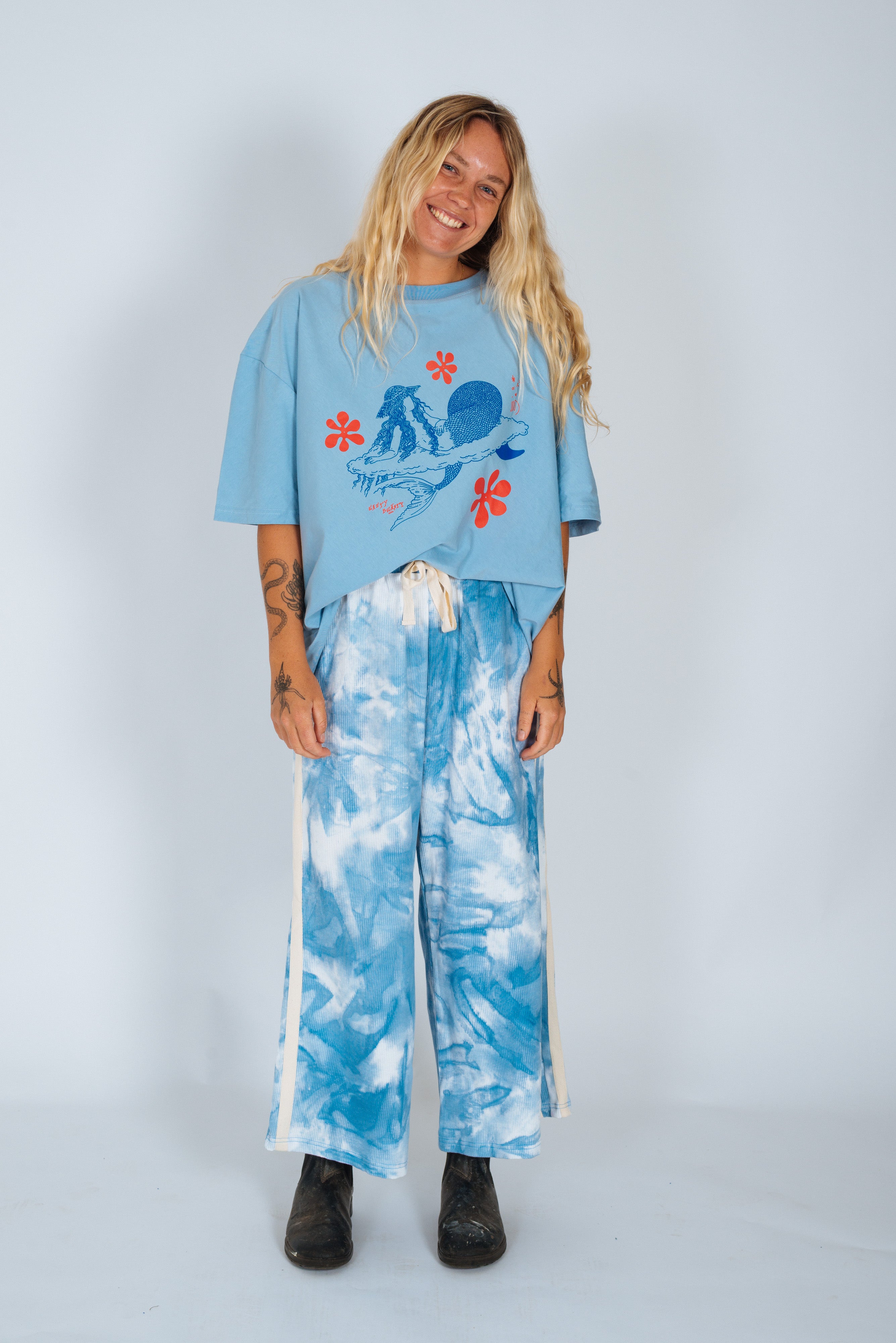 Lounge Pants in Cloud Tie Dye - Atmosea