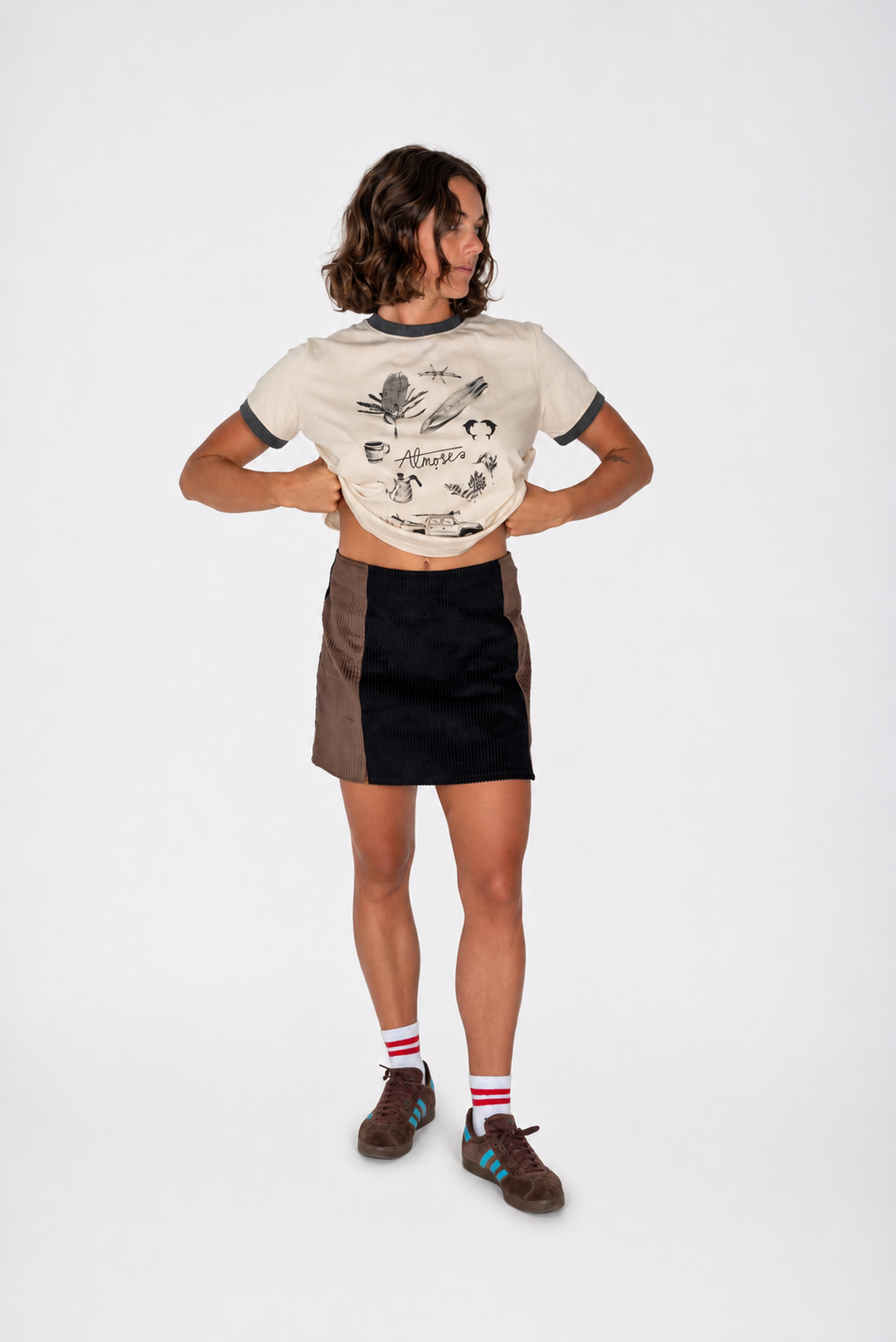 Mimosa Corduroy Mini Skirt - Atmosea