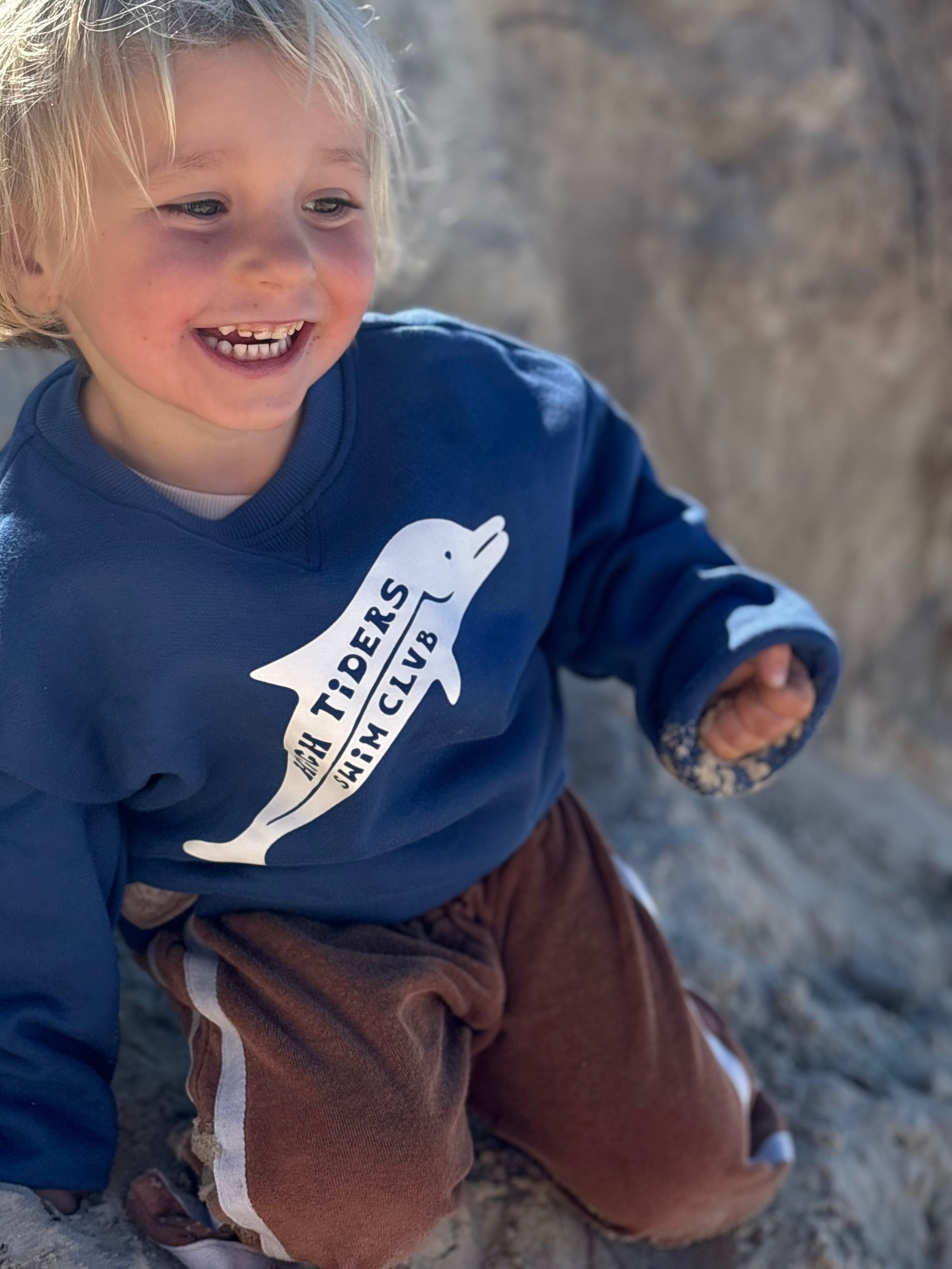 Mini High Tiders Sweater Navy - Atmosea