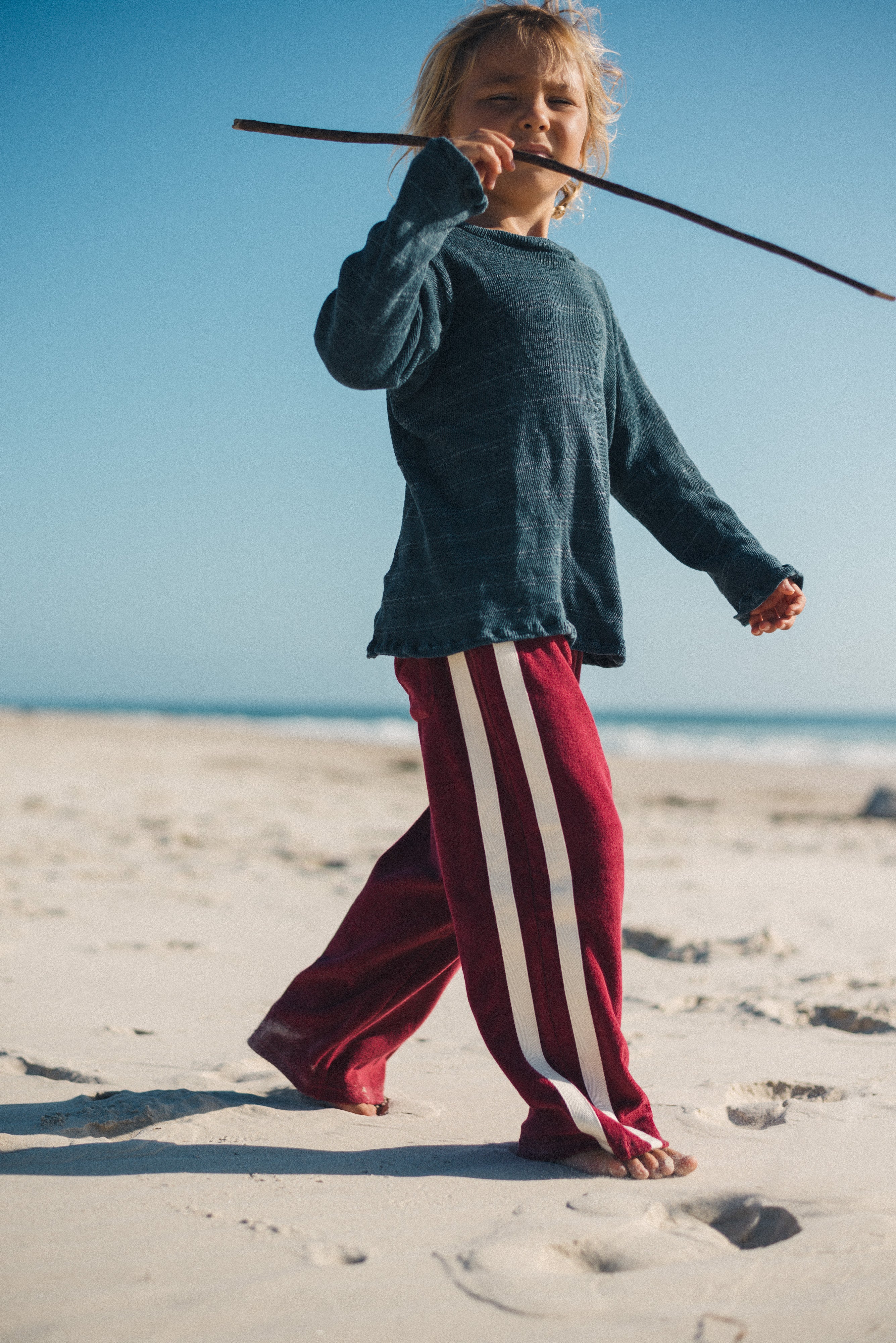 Mini Terry Pant Berry - Atmosea