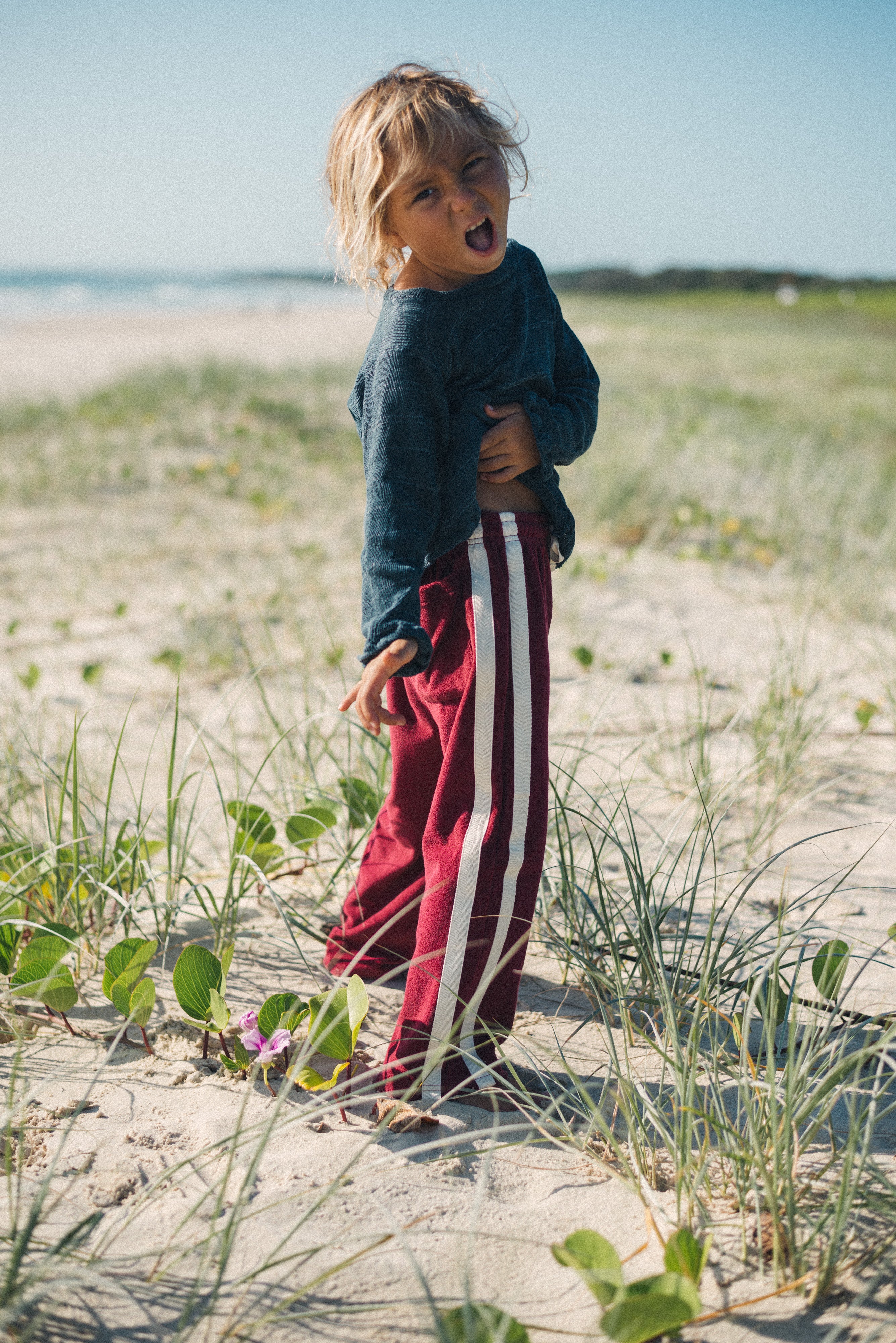 Mini Terry Pant Berry - Atmosea