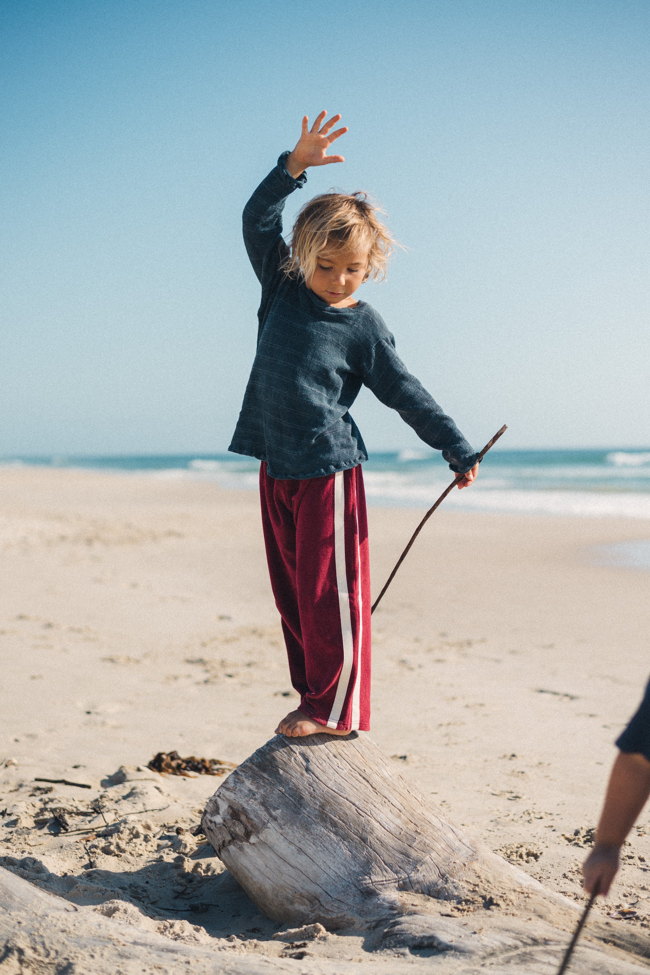 Mini Terry Pant Berry - Atmosea