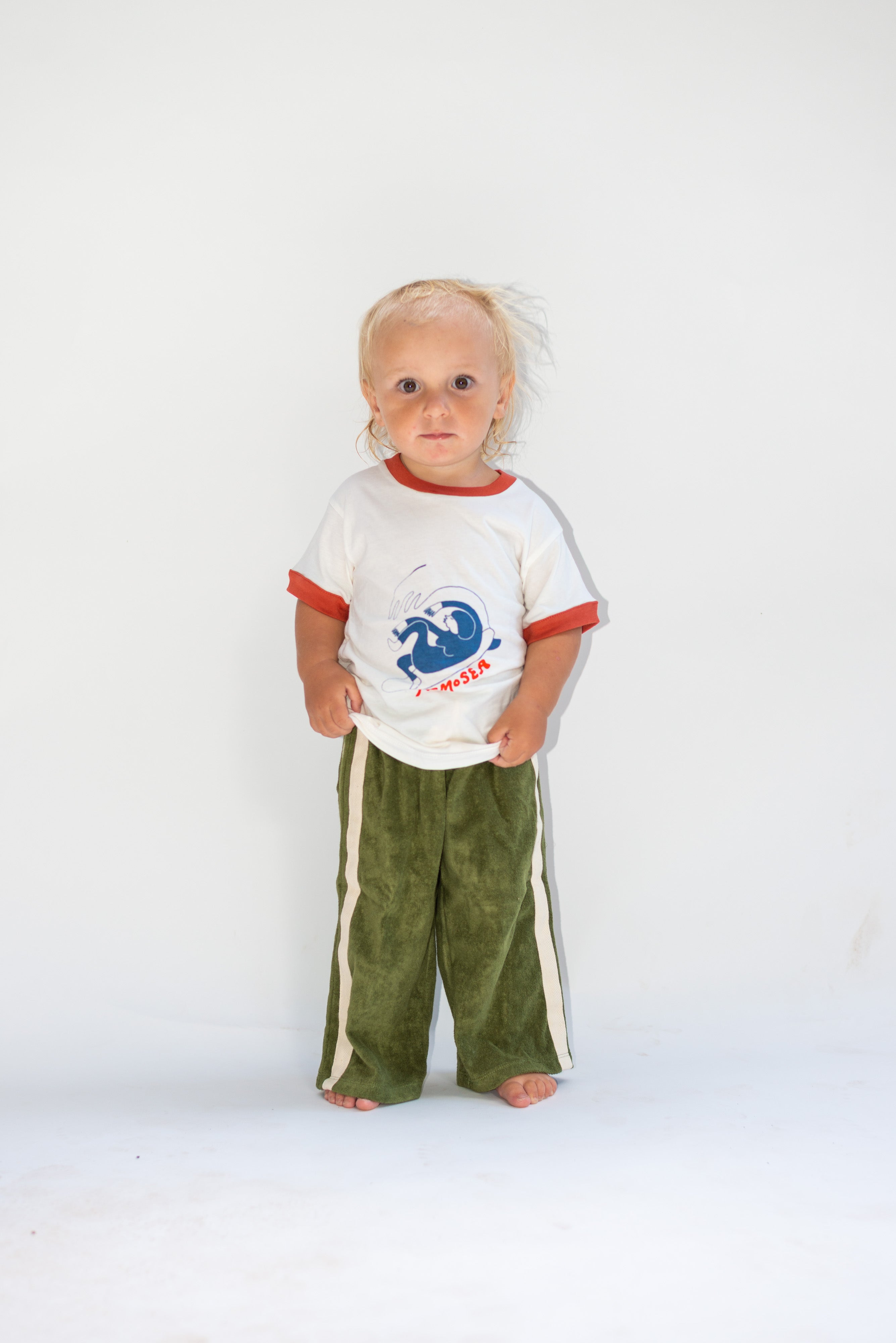 Mini Terry Pant in Olive - Atmosea