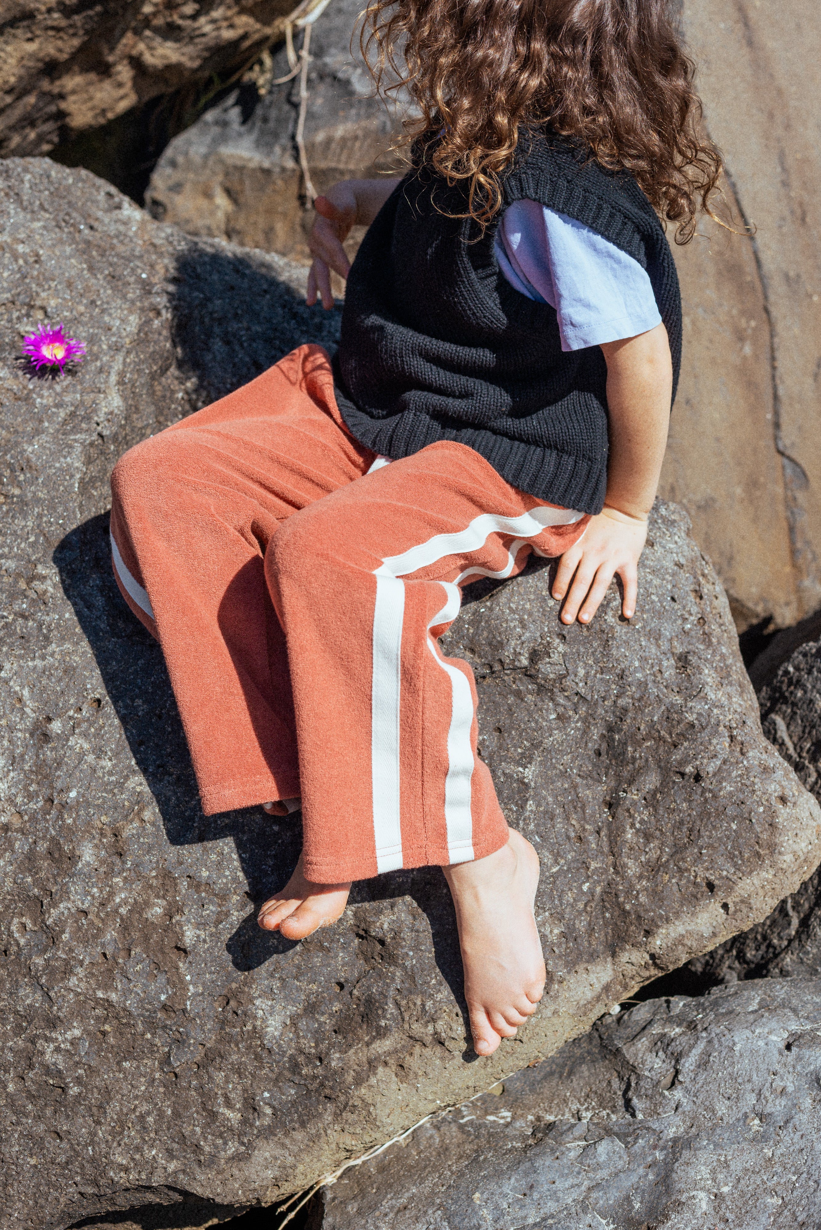 Mini Terry Pant in Rust - Atmosea