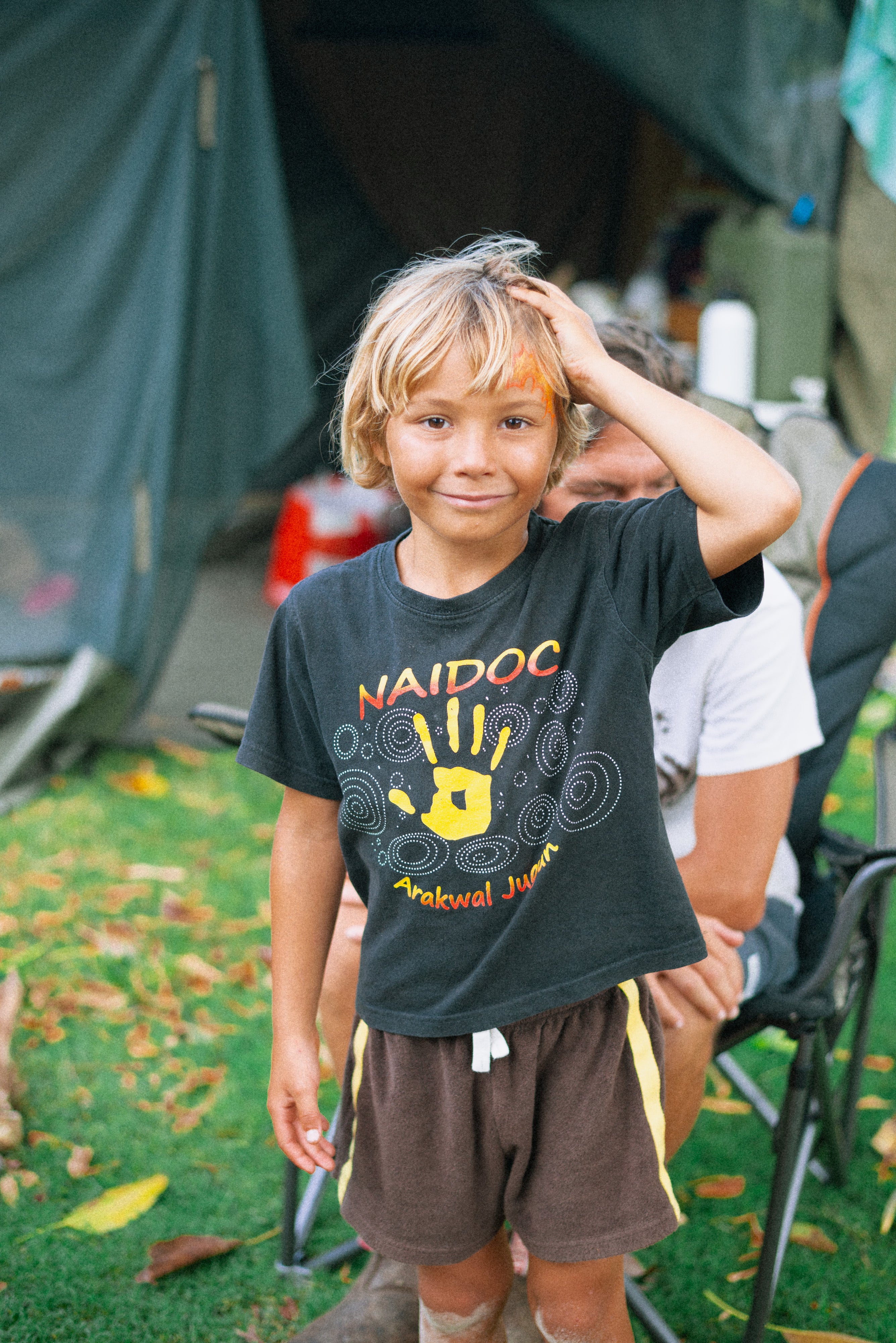 Mini Terry Toweling Shorts in Chocolate Mango - Atmosea