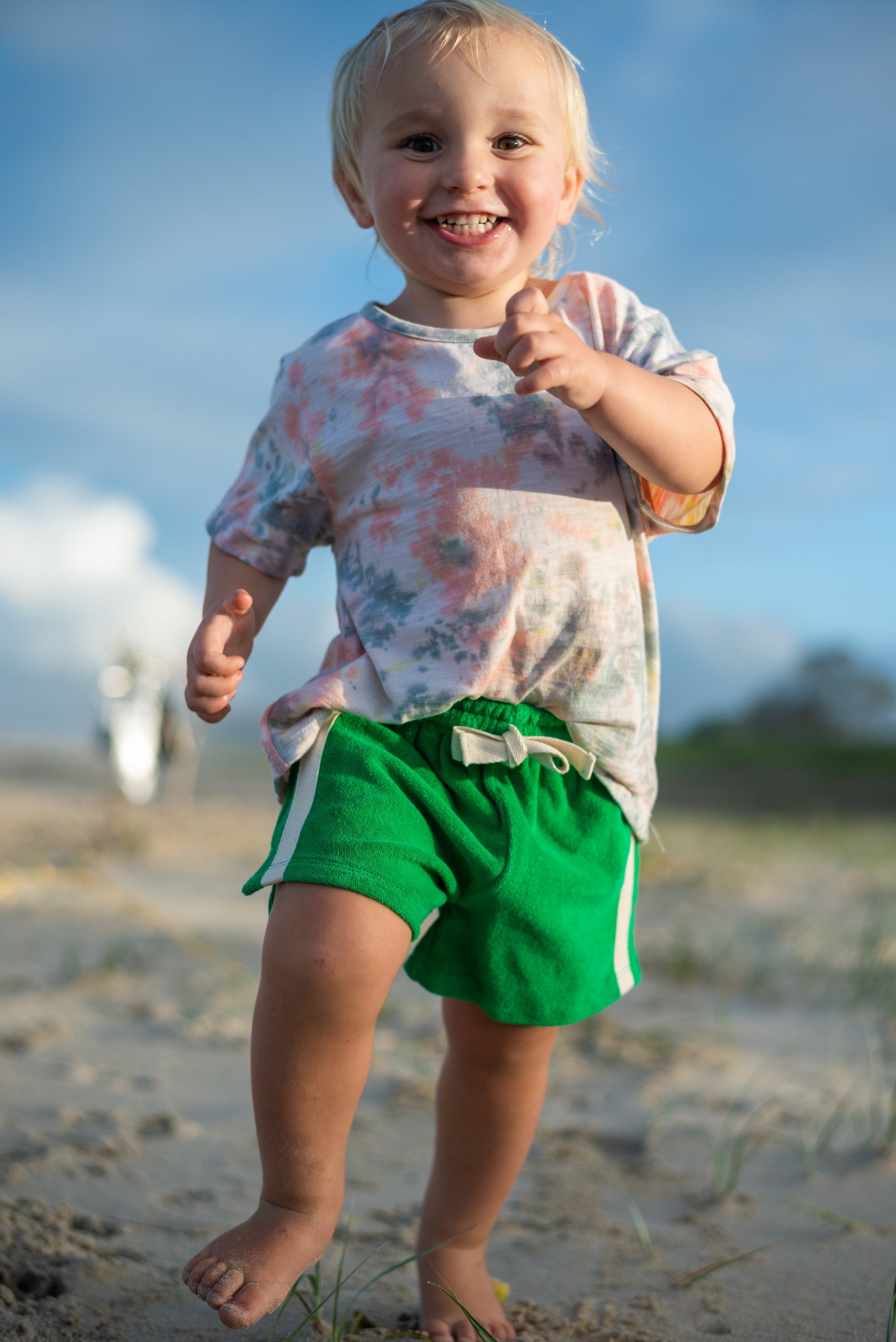 Mini Terry Towelling Shorts Green - Atmosea