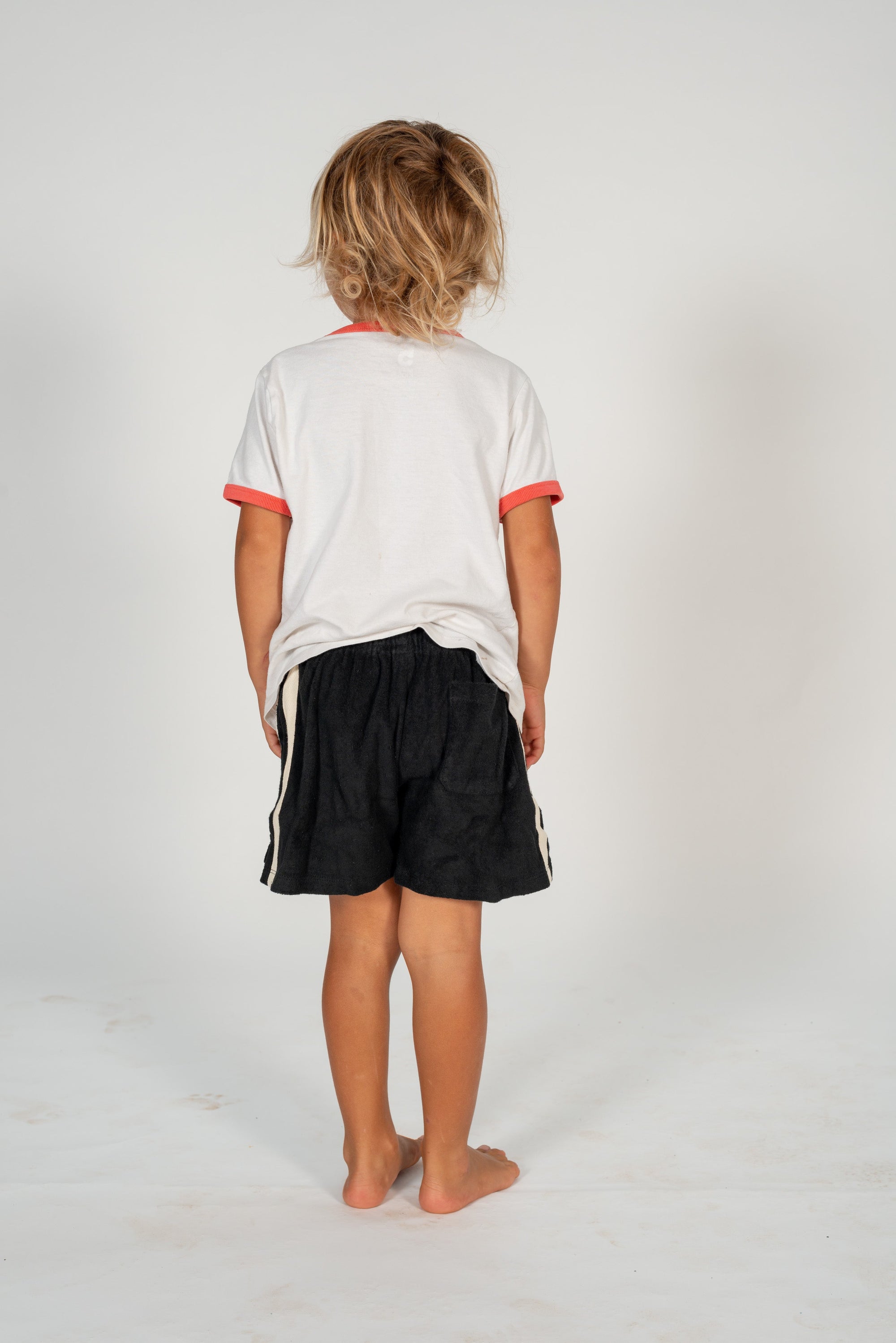 Mini Terry Towelling Shorts in Black - Atmosea