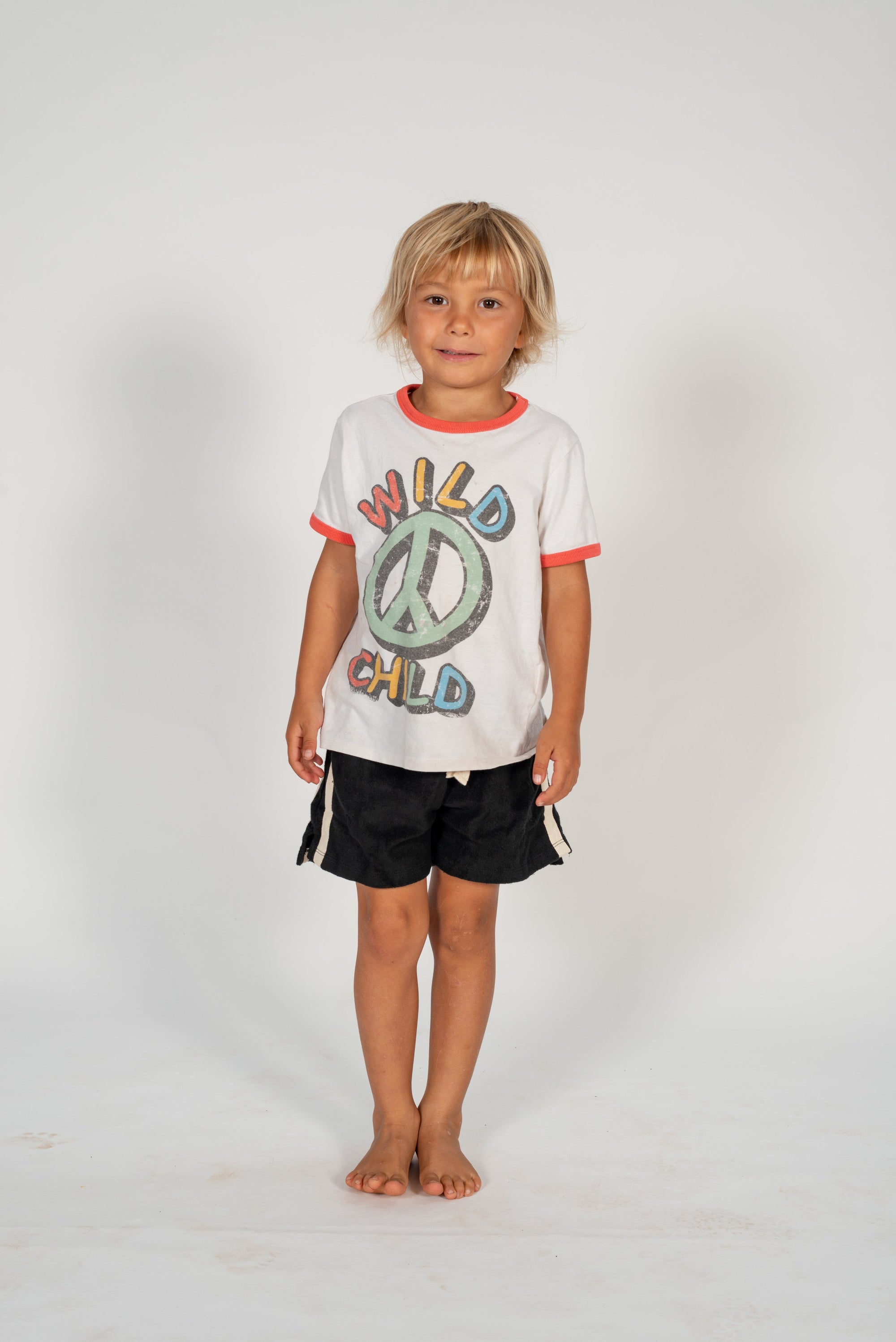 Mini Terry Towelling Shorts in Black - Atmosea