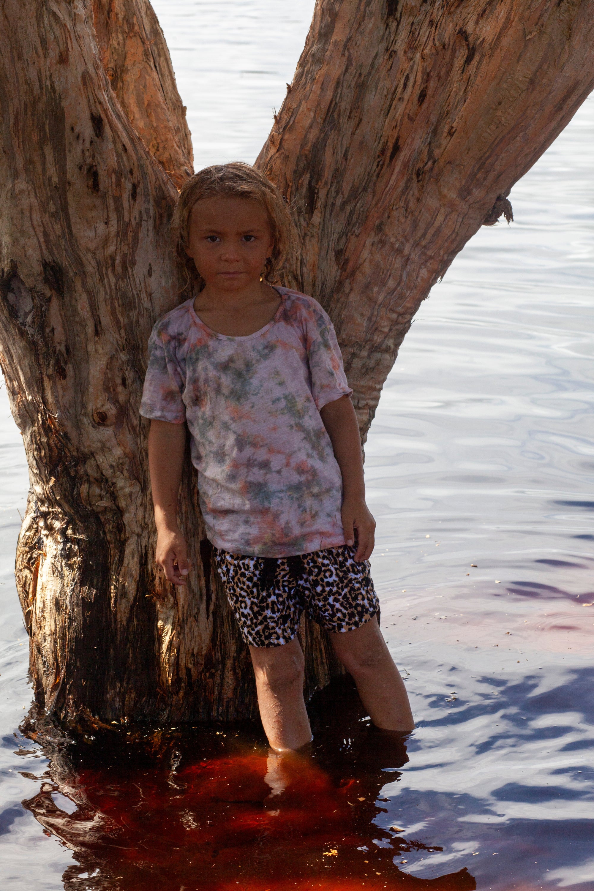 Mini Terry Towelling Shorts in Leopard - Atmosea