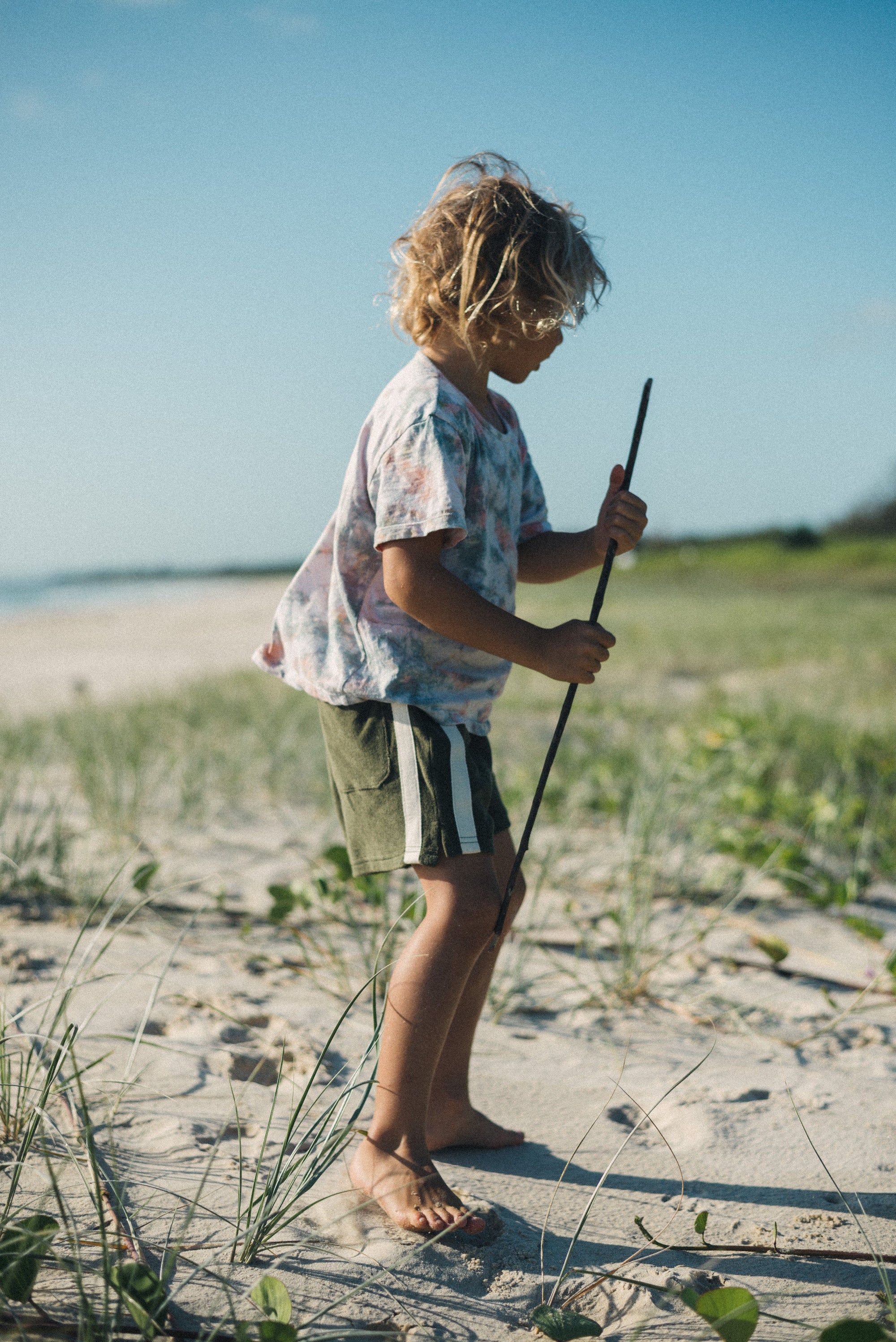 Mini Terry Towelling Shorts in Olive - Atmosea