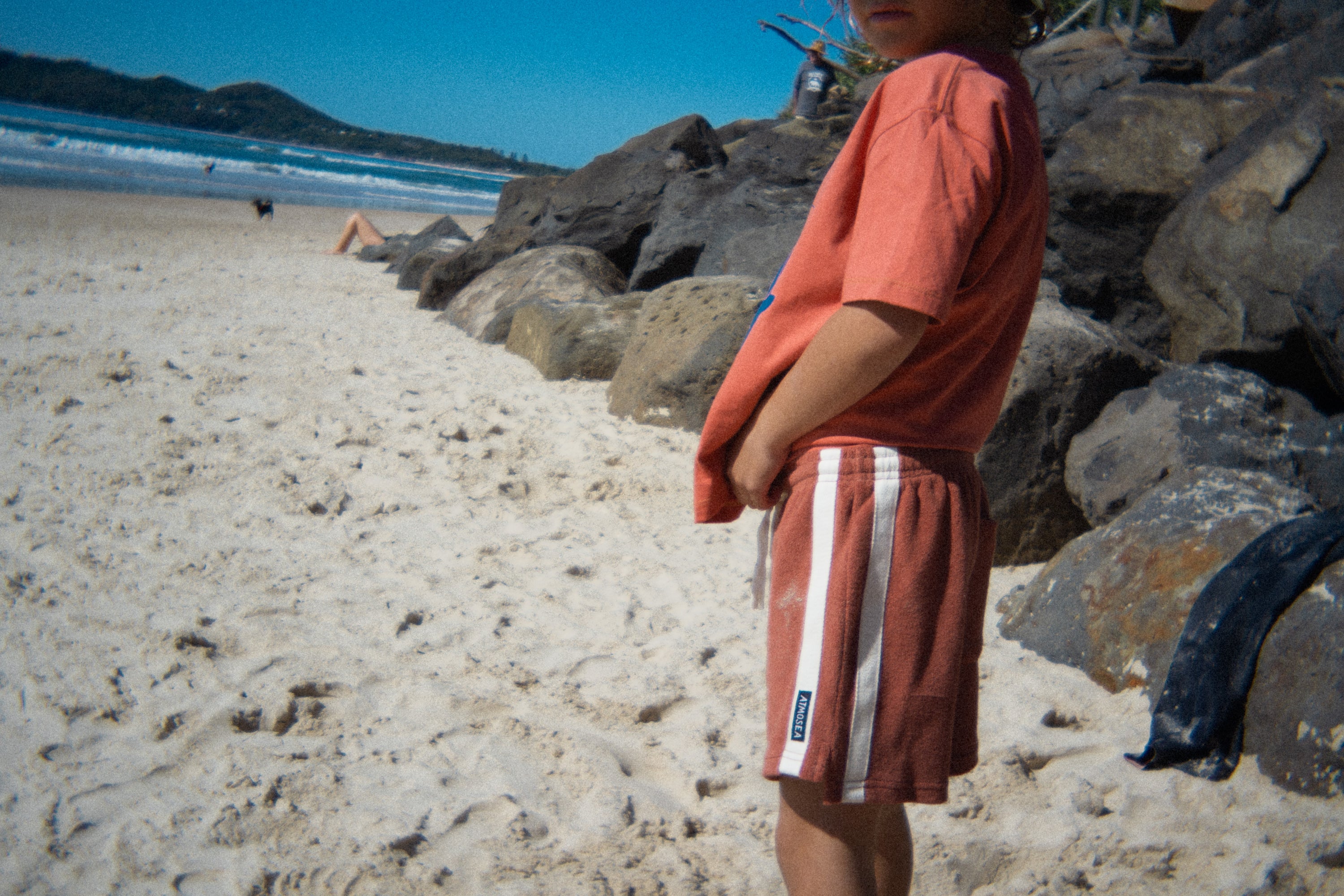 Mini Terry Towelling Shorts in Rust - Atmosea