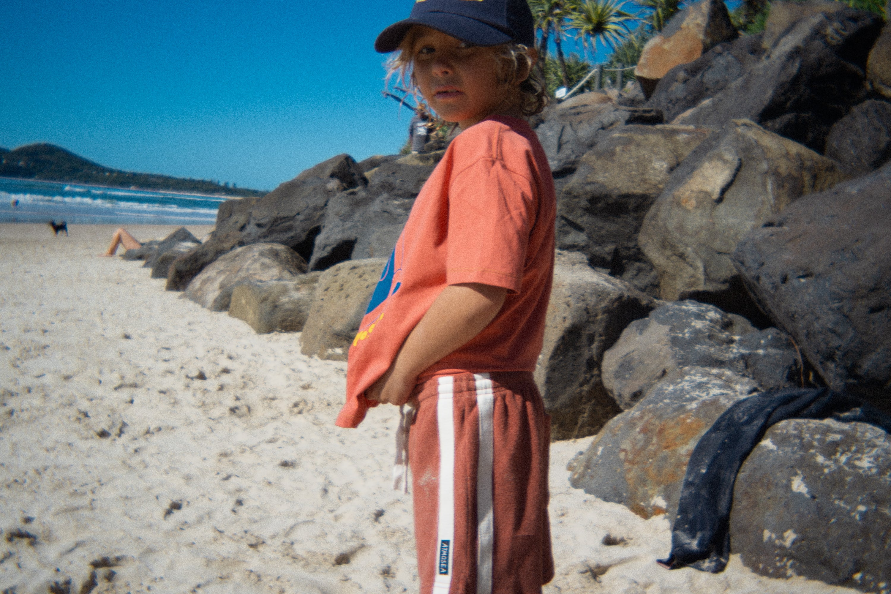 Mini Terry Towelling Shorts in Rust - Atmosea