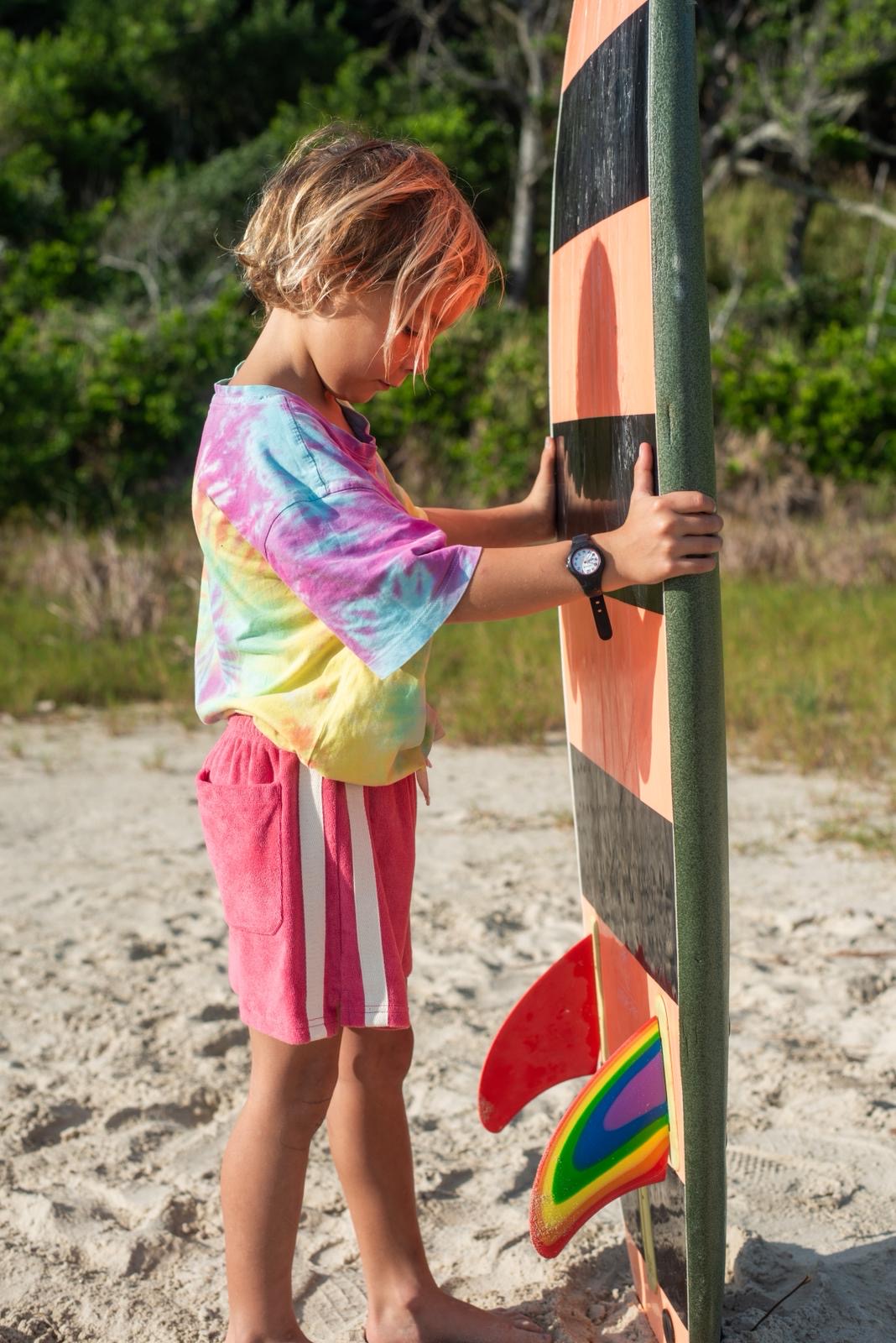 Mini Terry Towelling Shorts Strawberry - Atmosea