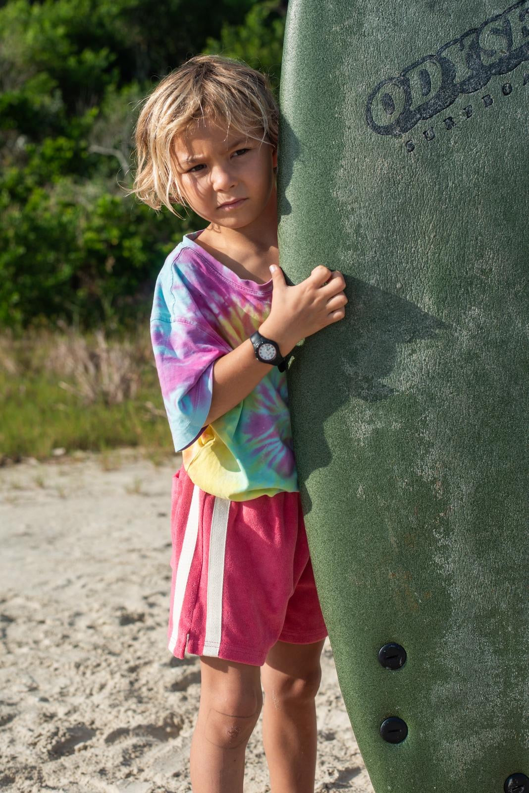Mini Terry Towelling Shorts Strawberry - Atmosea