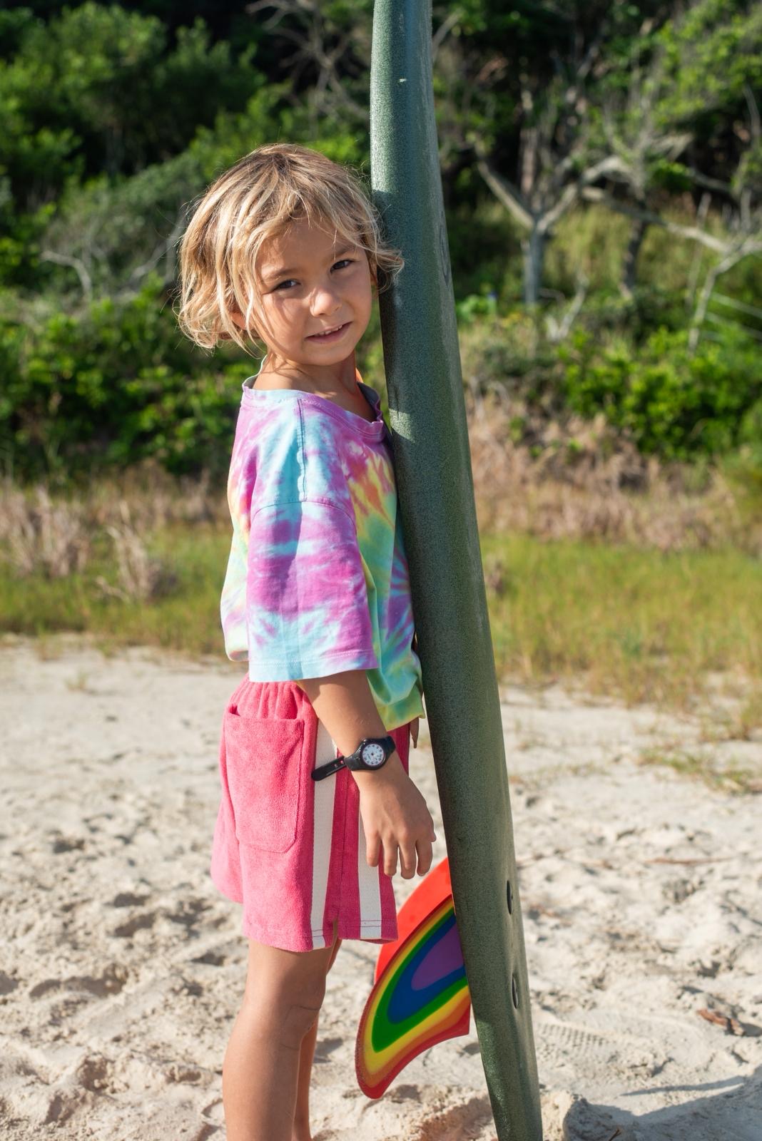 Mini Terry Towelling Shorts Strawberry - Atmosea