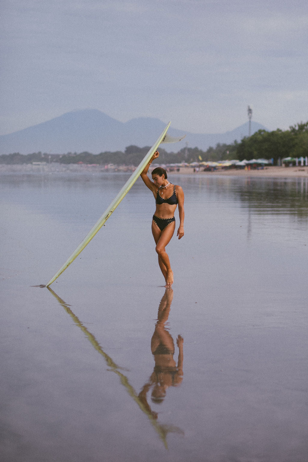 Pacific Bikini Brief in Navy and Gold - Atmosea
