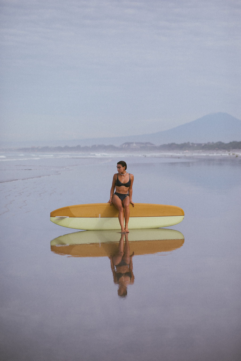 Pacific Bikini Top in Navy and Gold - Atmosea
