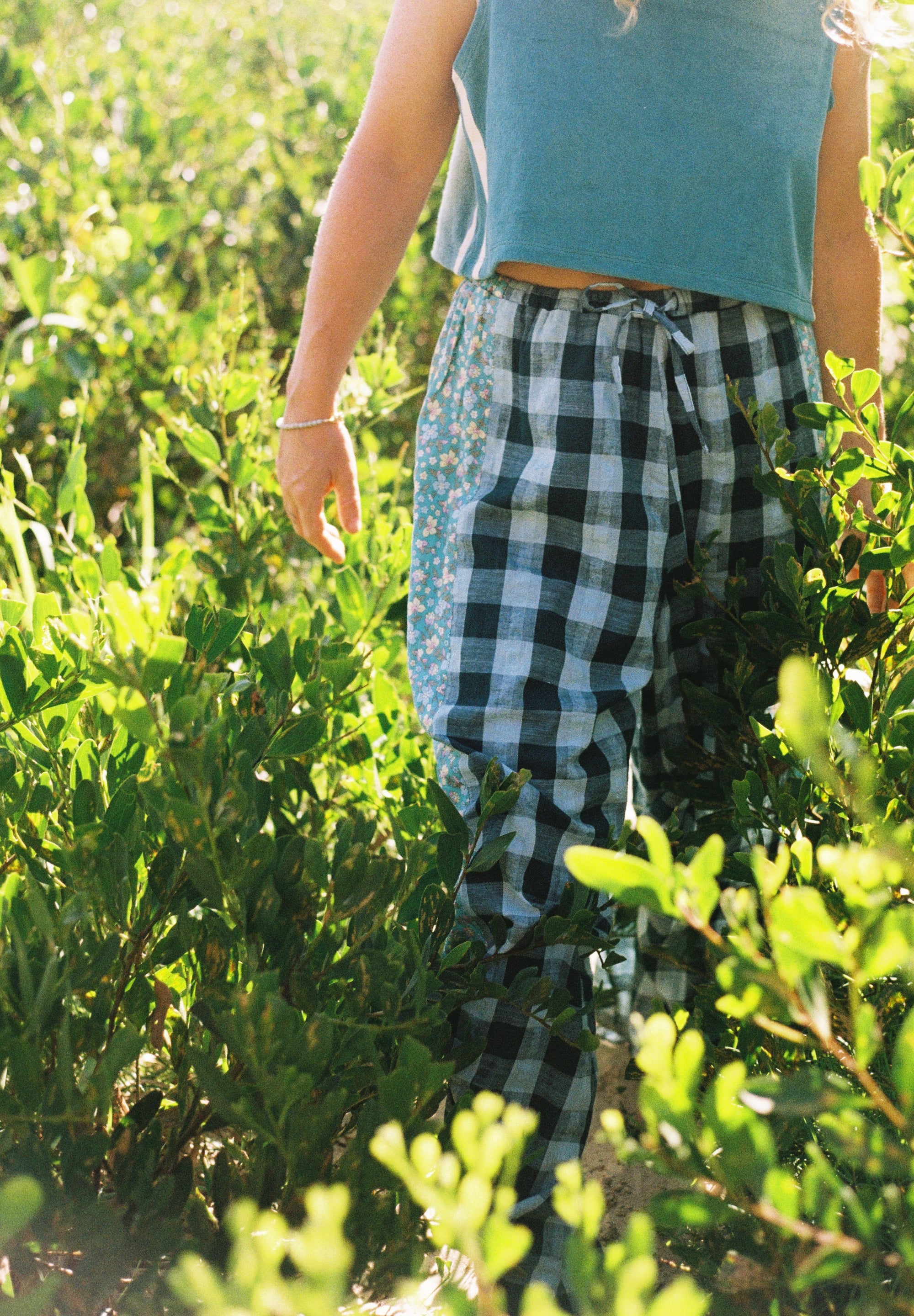 Patchwork Gingham Pant - Atmosea