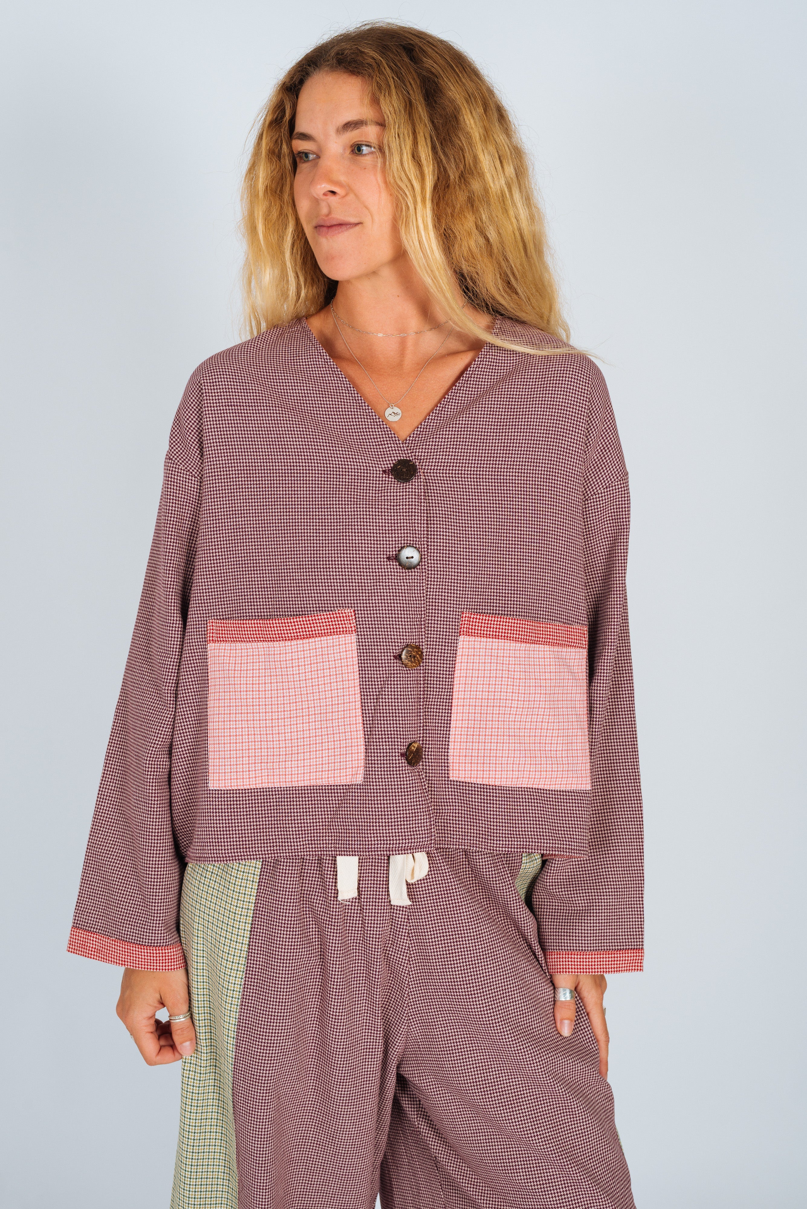 Patchwork Over Shirt - Atmosea