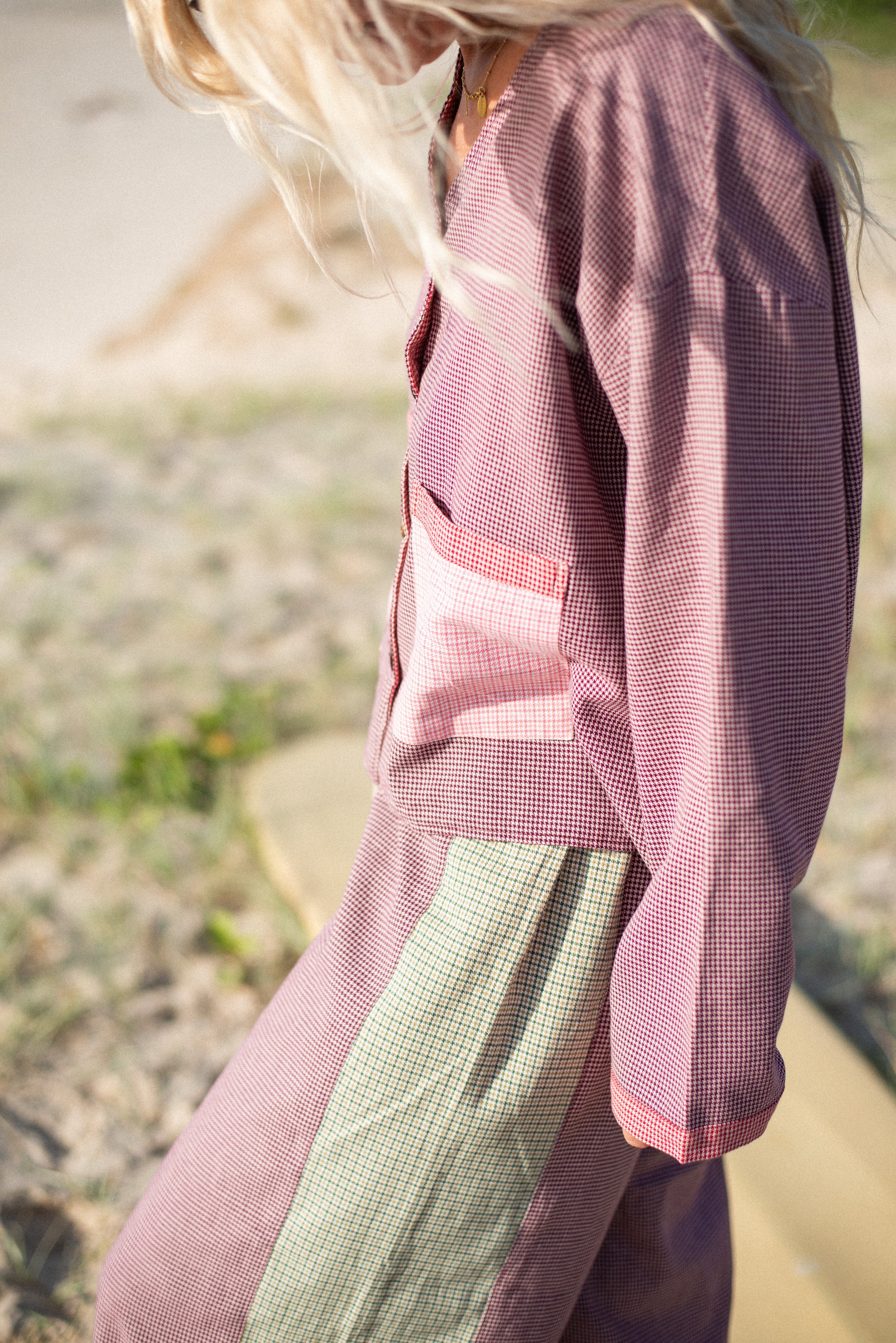 Patchwork Over Shirt - Atmosea