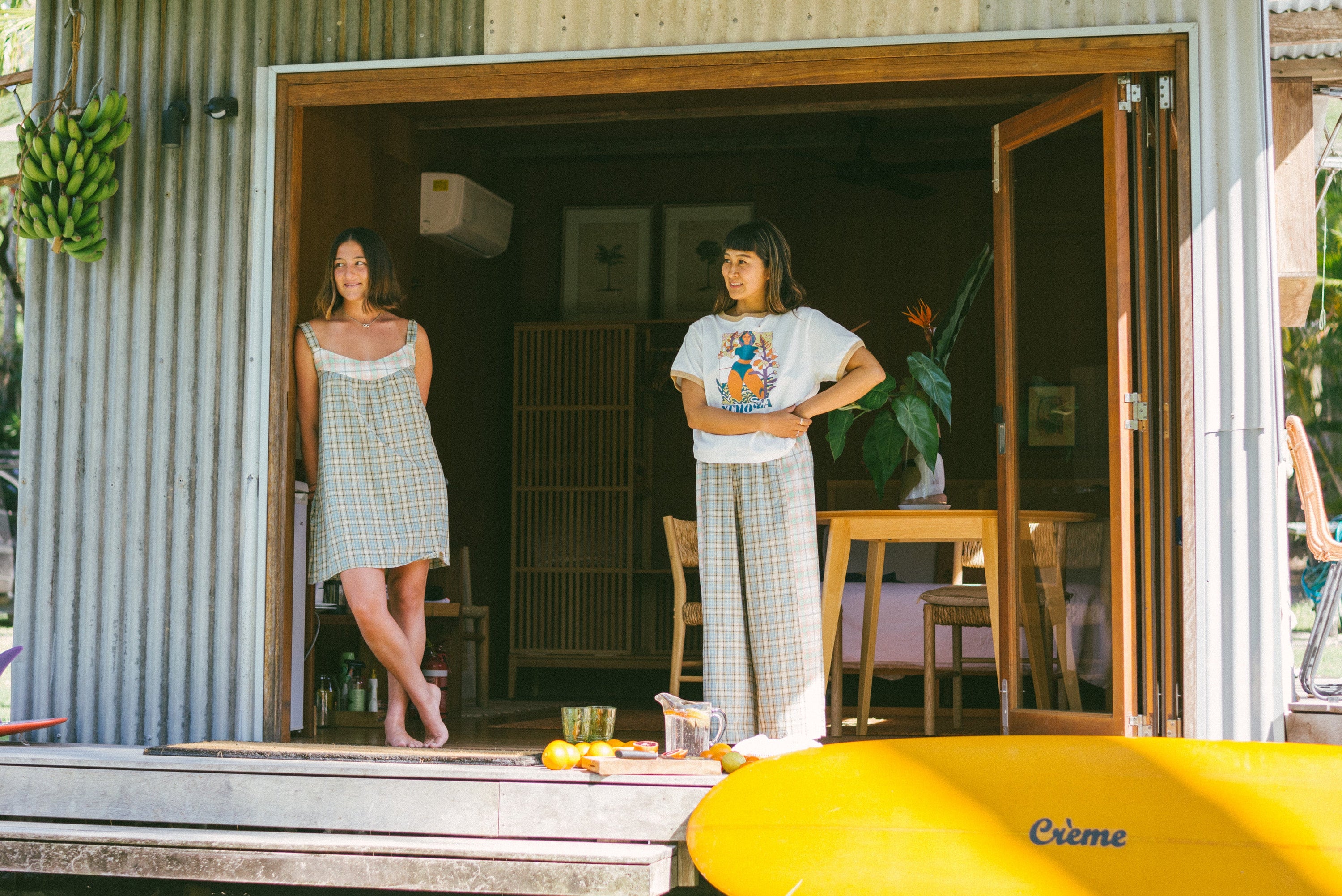Patchwork Pant in Cottage Plaid - Atmosea