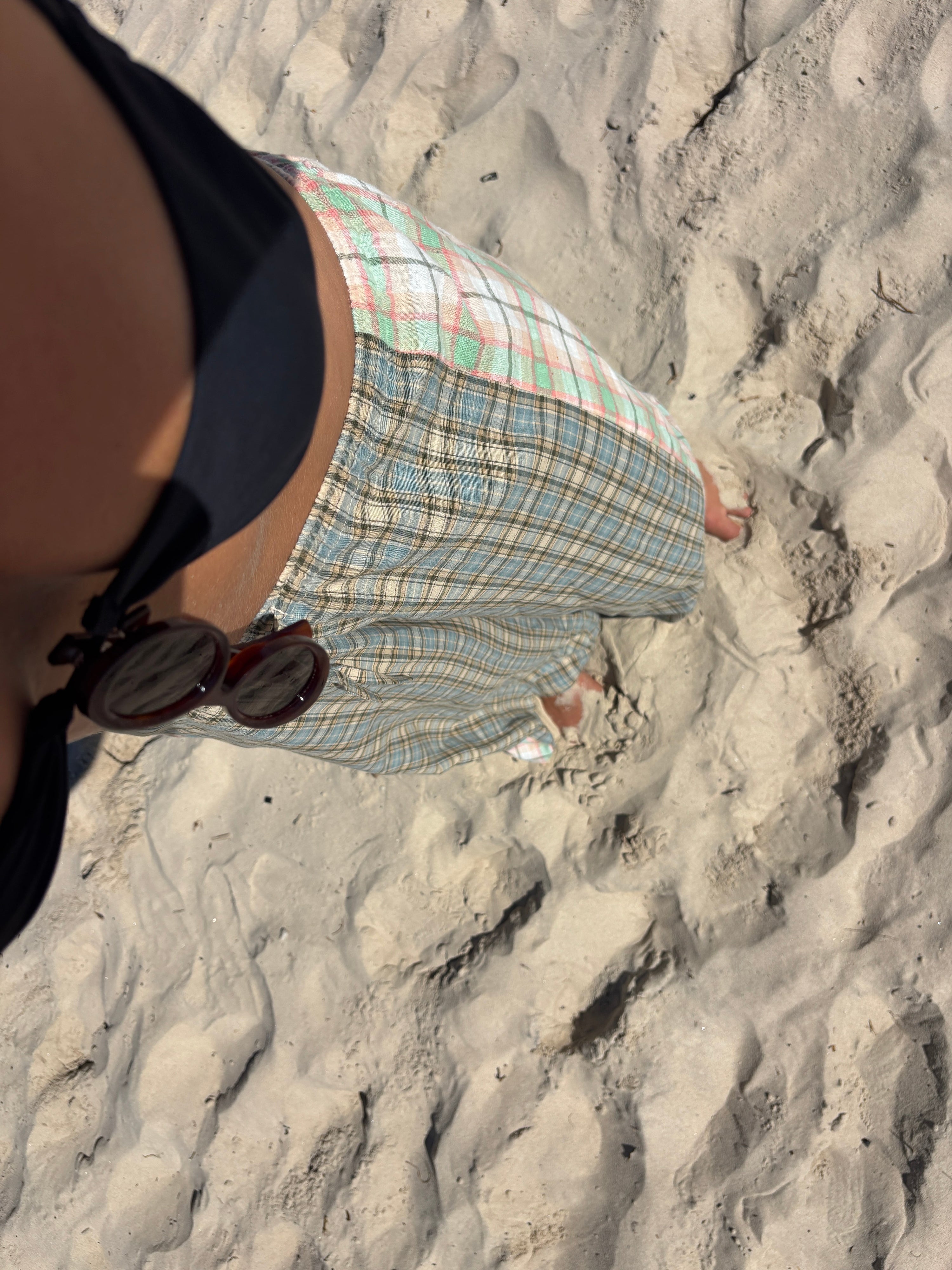 Patchwork Pant in Cottage Plaid - Atmosea