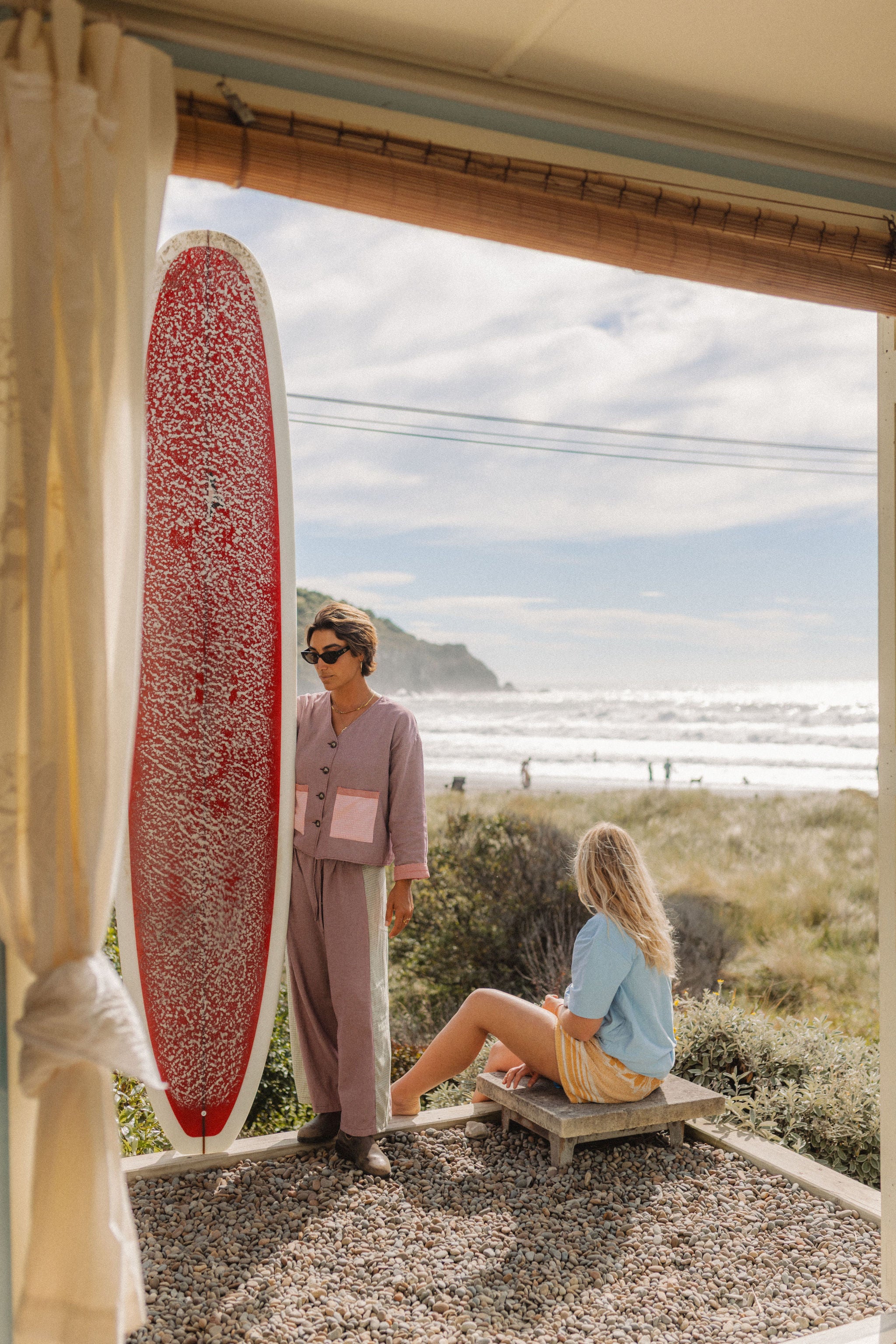 Patchwork Pant in Hounds Tooth Combo - Atmosea