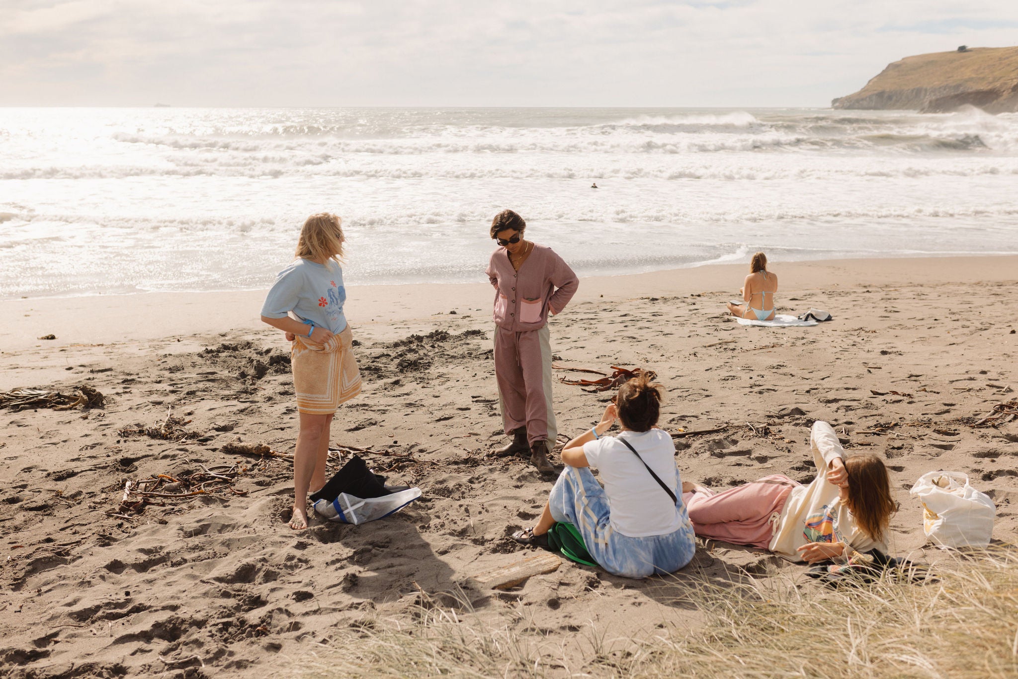 Patchwork Pant in Hounds Tooth Combo - Atmosea