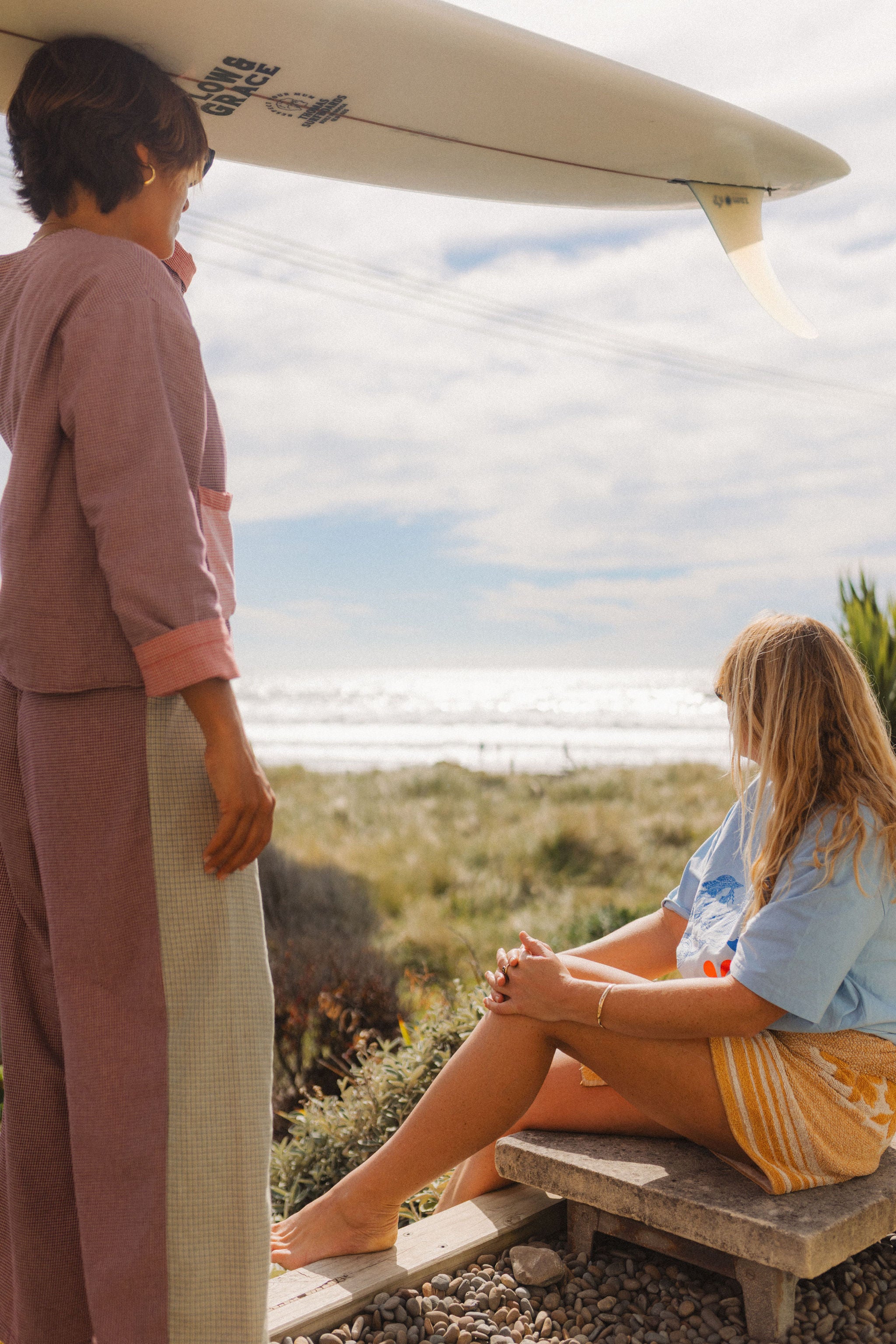 Patchwork Pant in Hounds Tooth Combo - Atmosea