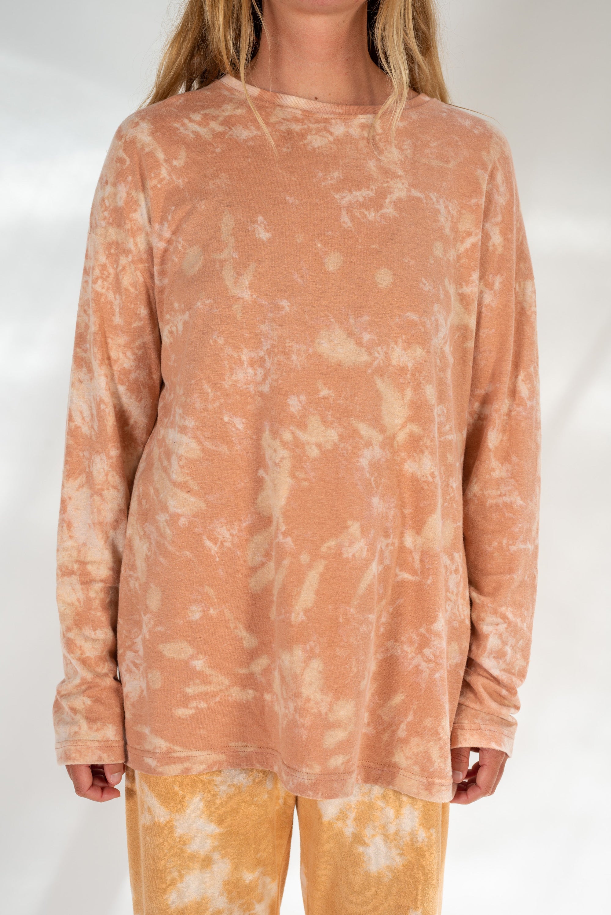 Peachy Tie Dye Longsleeve Tee - Atmosea