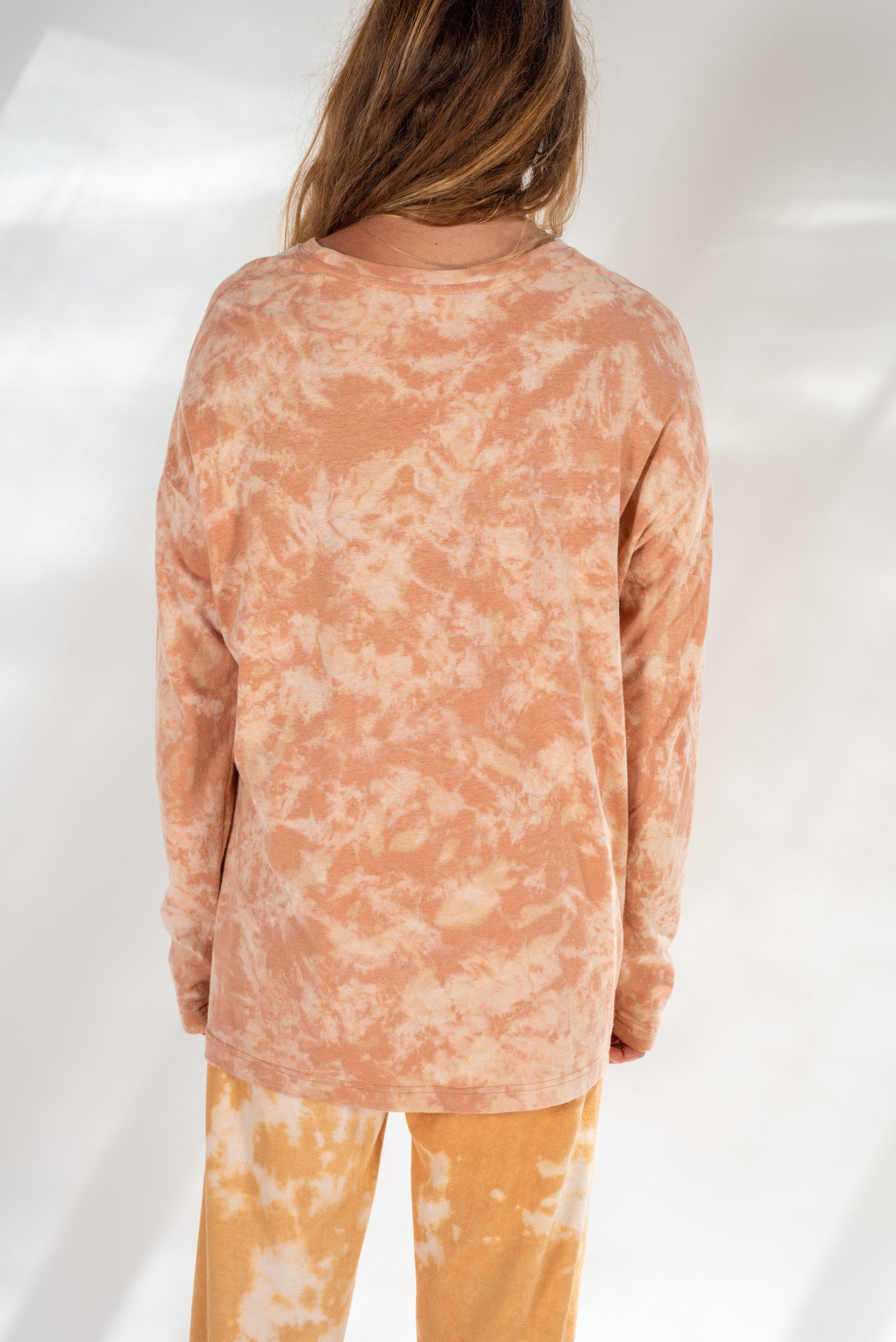 Peachy Tie Dye Longsleeve Tee - Atmosea