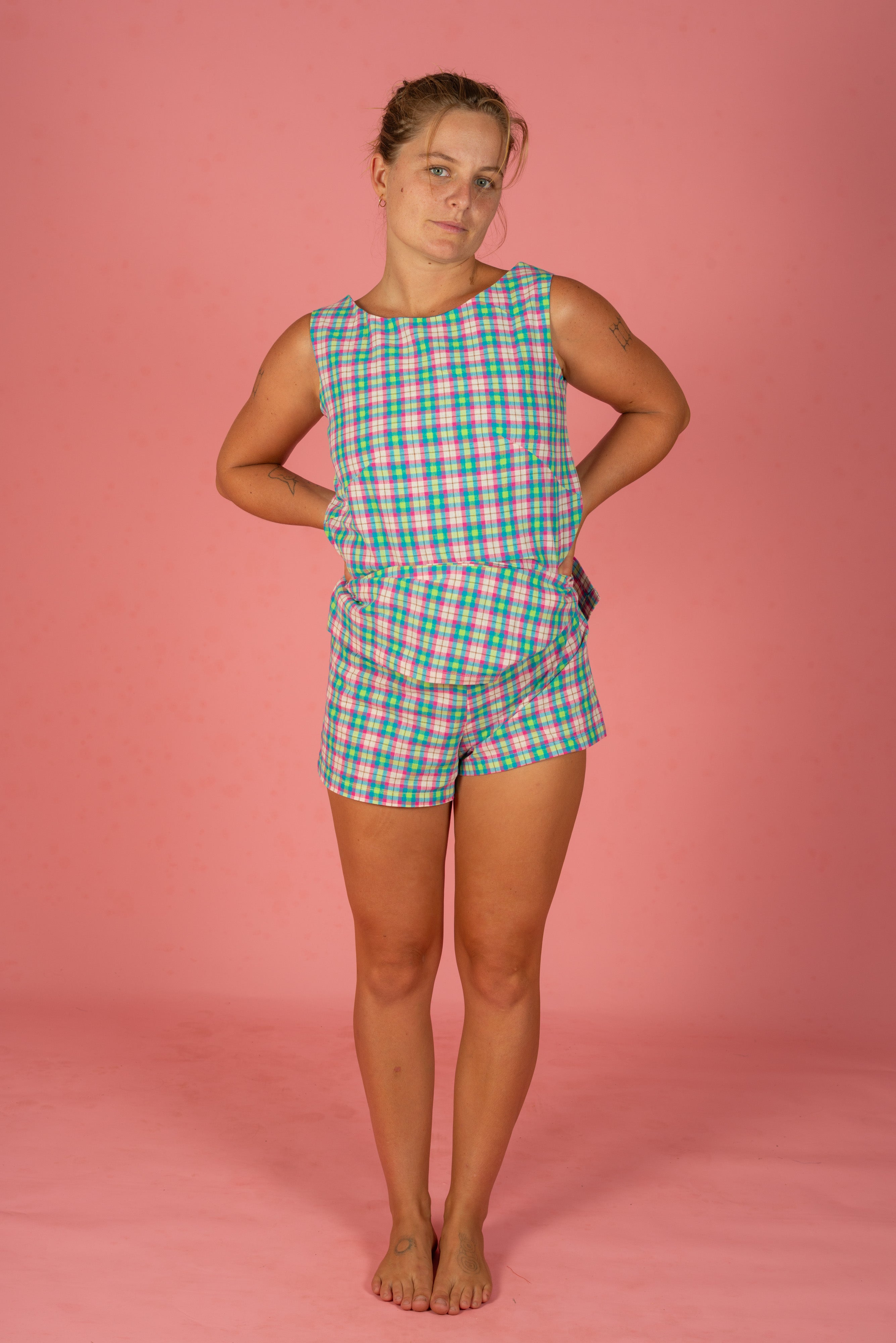 Play Dress in Fika Gingham - Atmosea